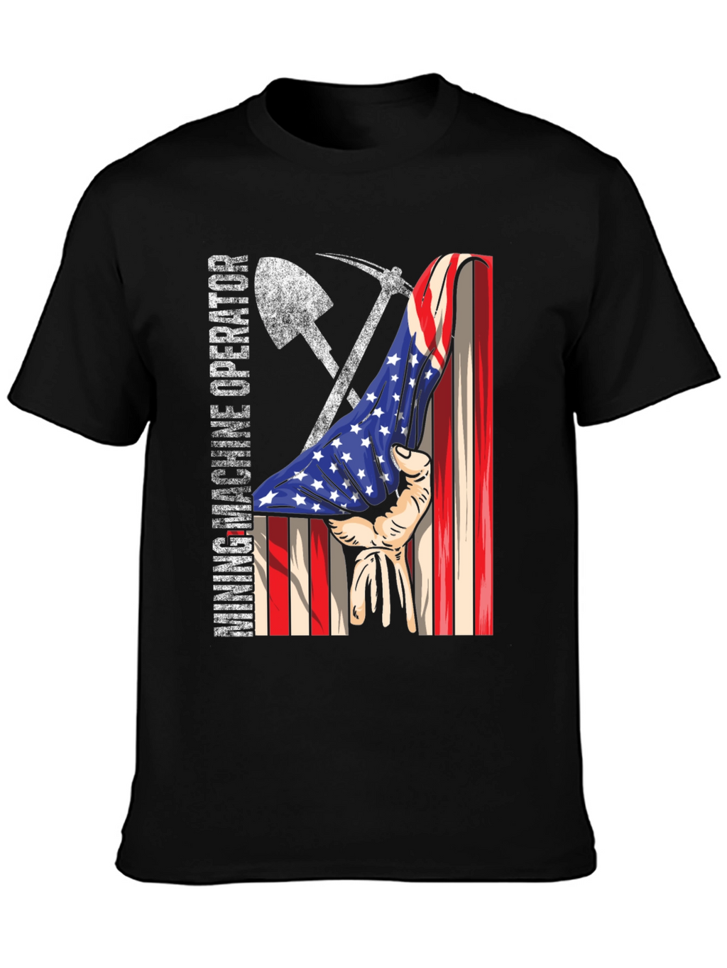 Mining Operator USA Flag Graphic Tee