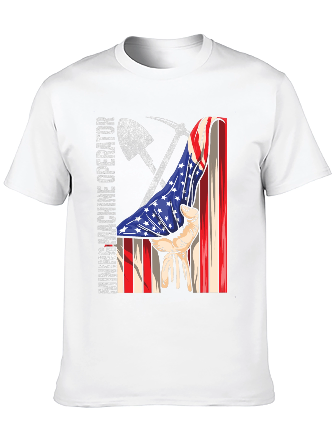 Mining Operator USA Flag Graphic Tee