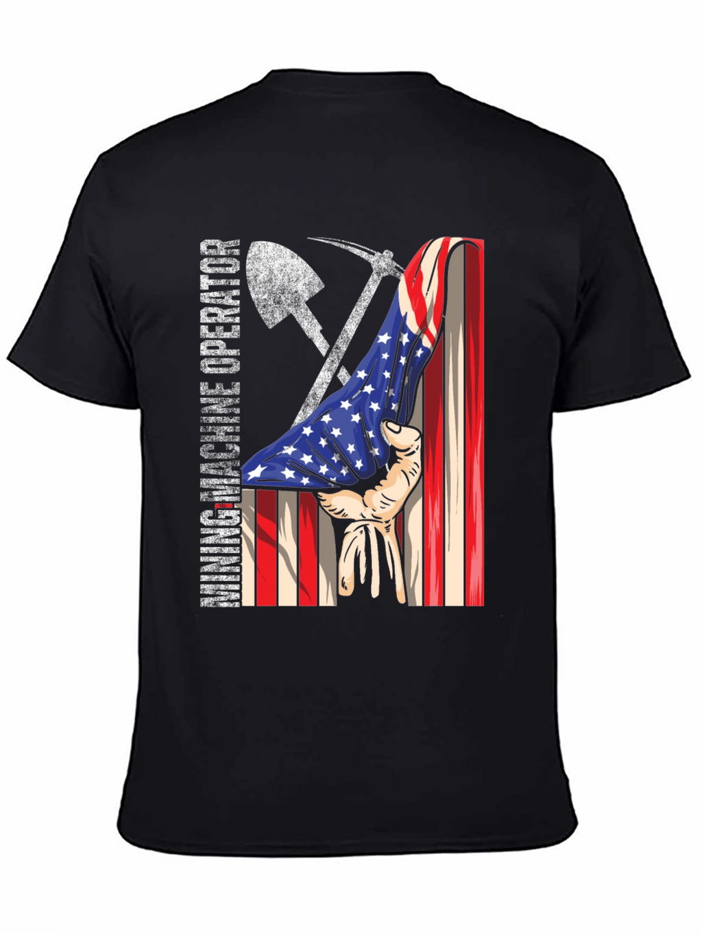 Mining Operator USA Flag Graphic Tee
