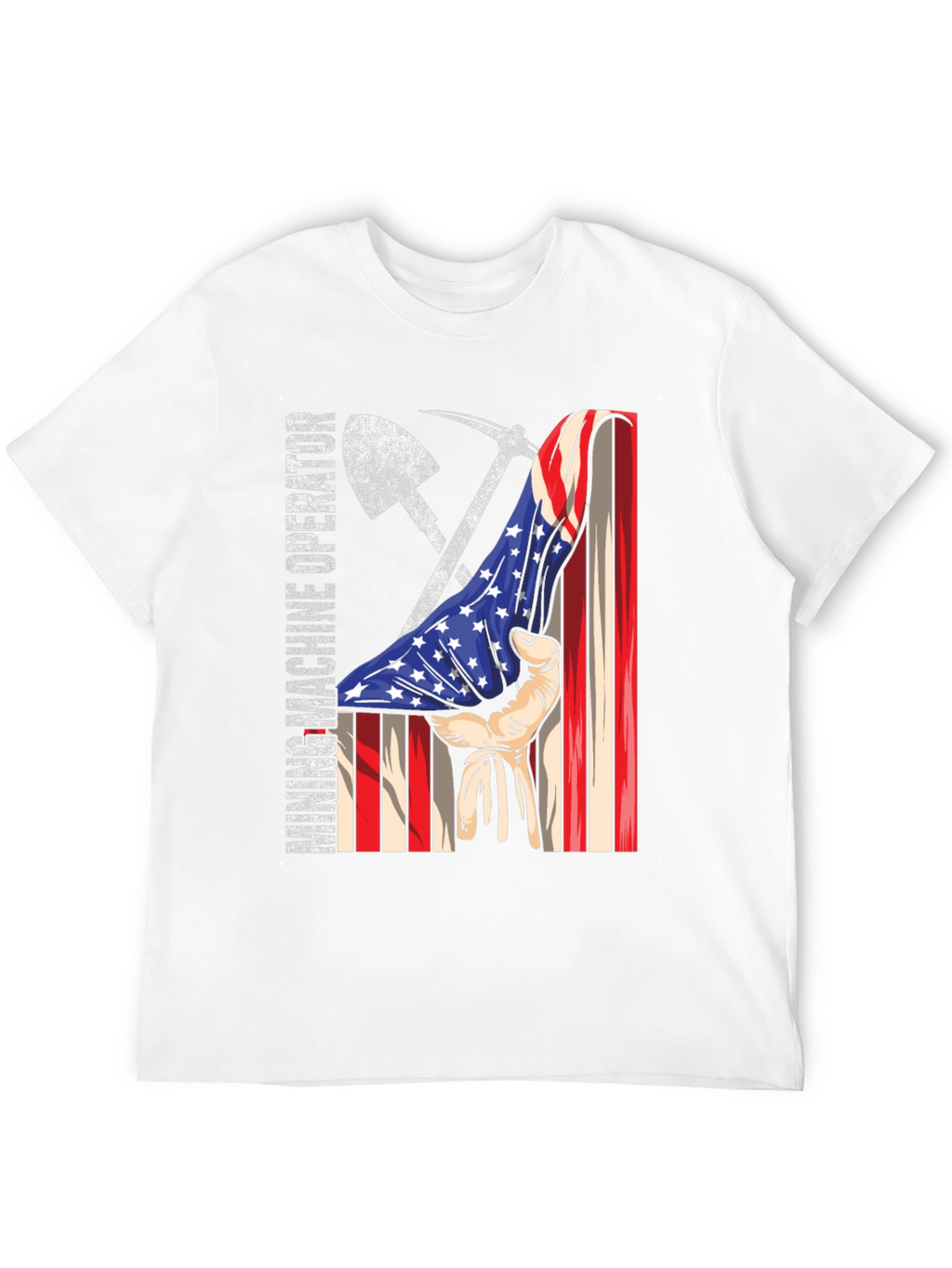 Mining Operator USA Flag Graphic Tee