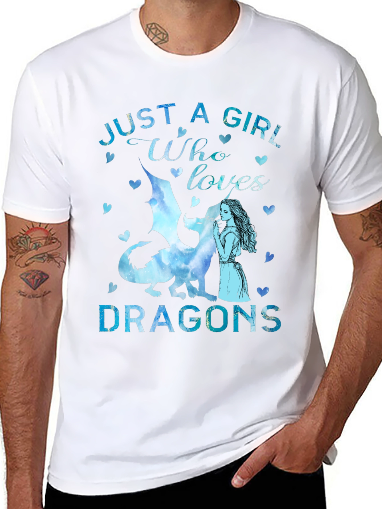 Just A Girl Who Loves Dragons T-Shirt