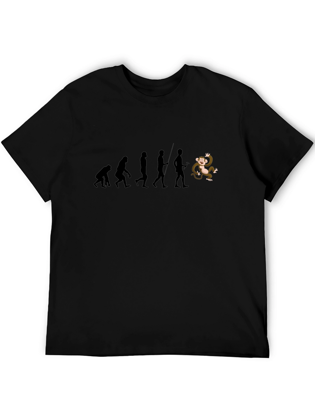 Evolution & Monkey Graphic T-Shirt