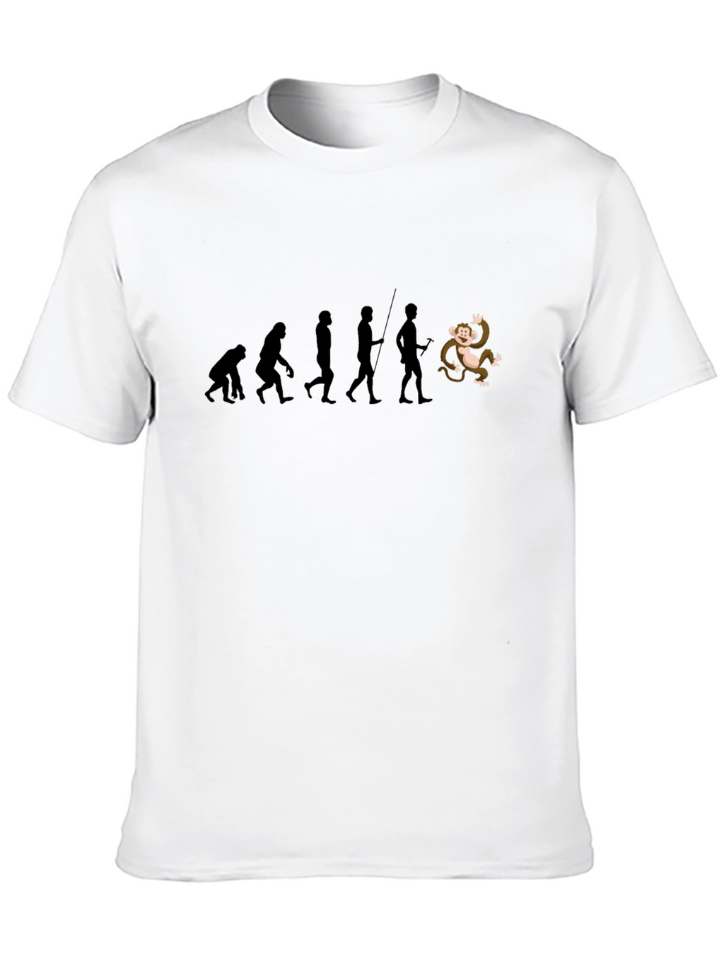 Evolution & Monkey Graphic T-Shirt