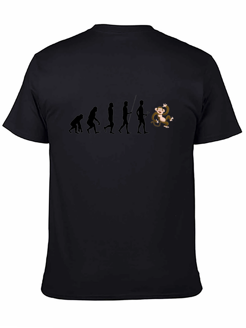 Evolution & Monkey Graphic T-Shirt
