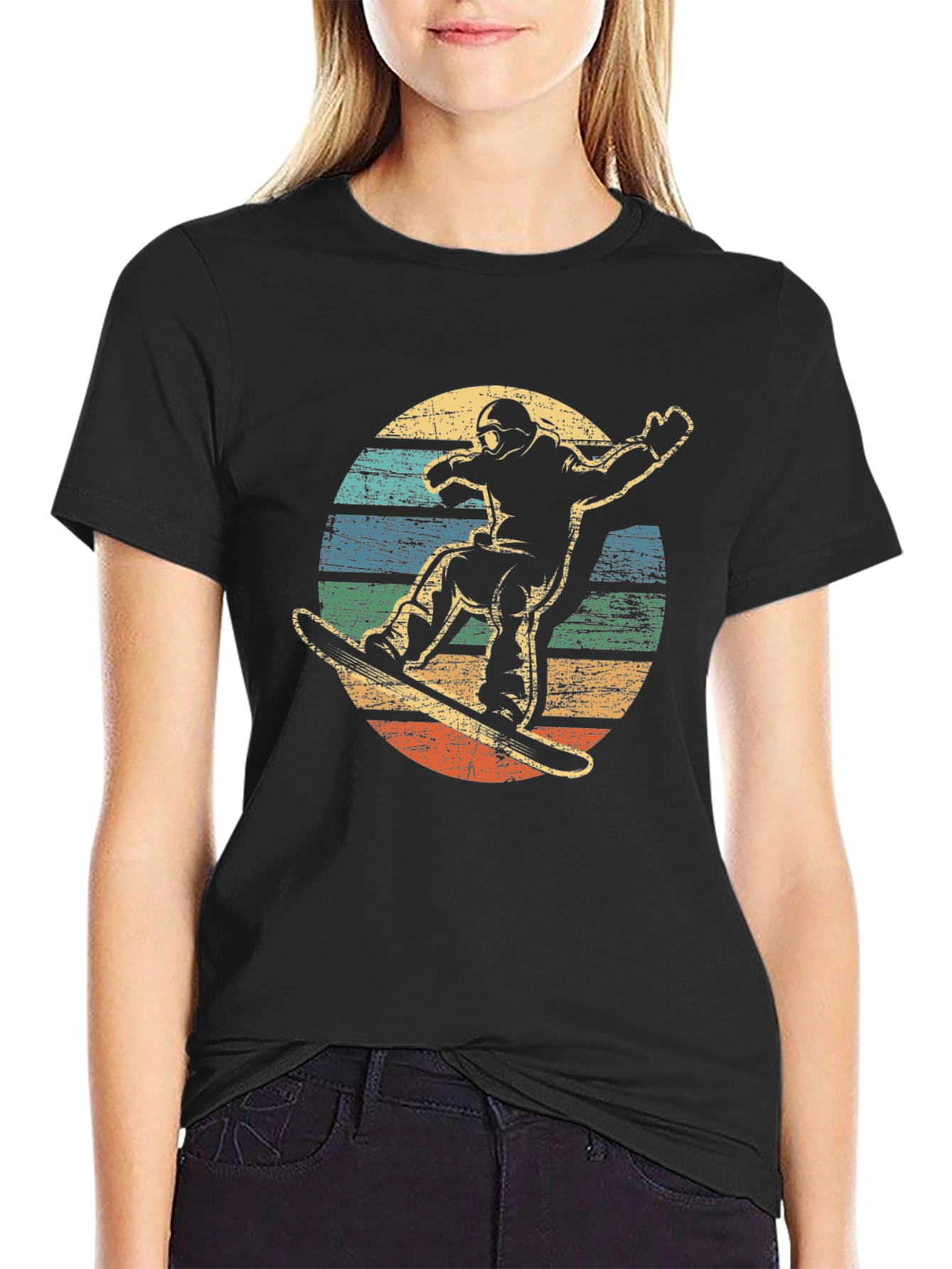 Retro Snowboarder Graphic Tee