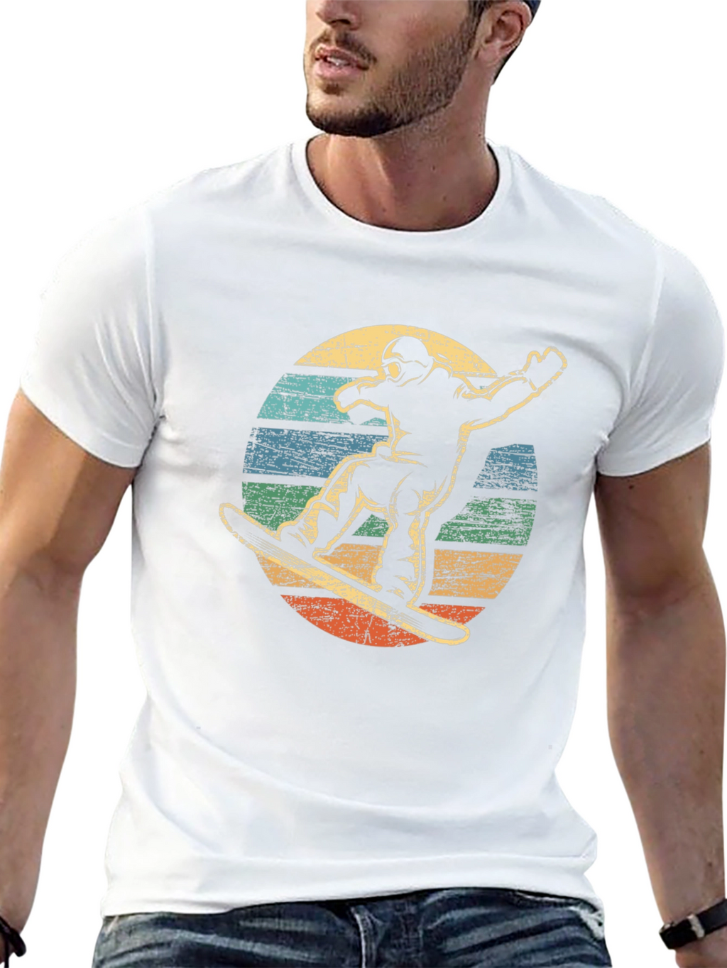 Retro Snowboarder Graphic Tee