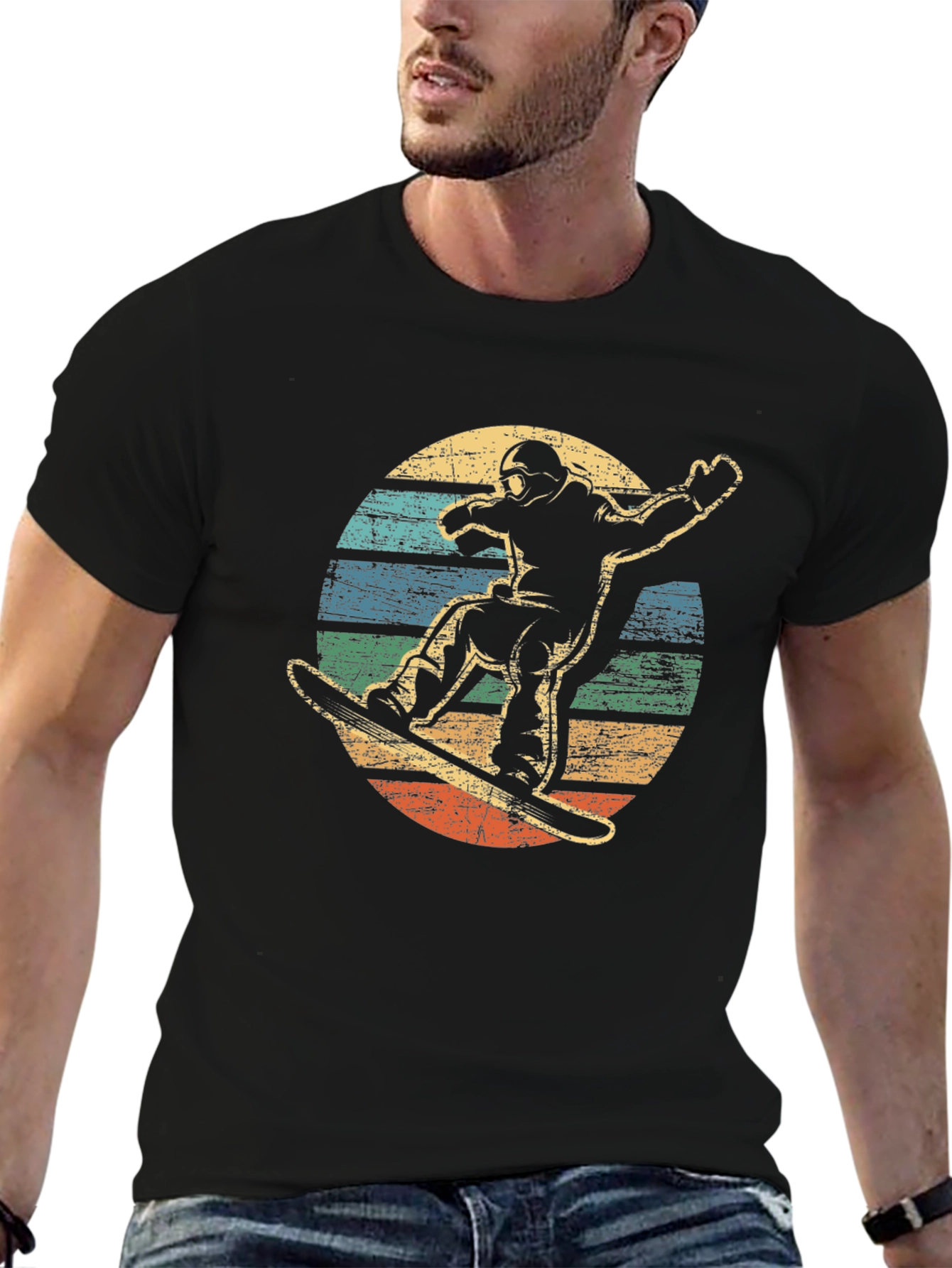 Retro Snowboarder Graphic Tee