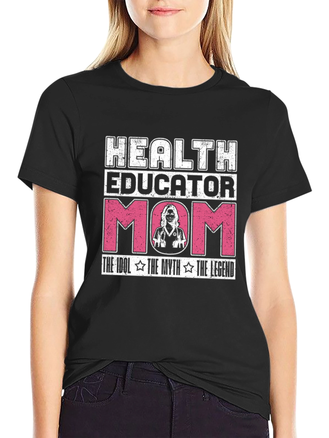 Health Educator Mom Graphic T-Shirt