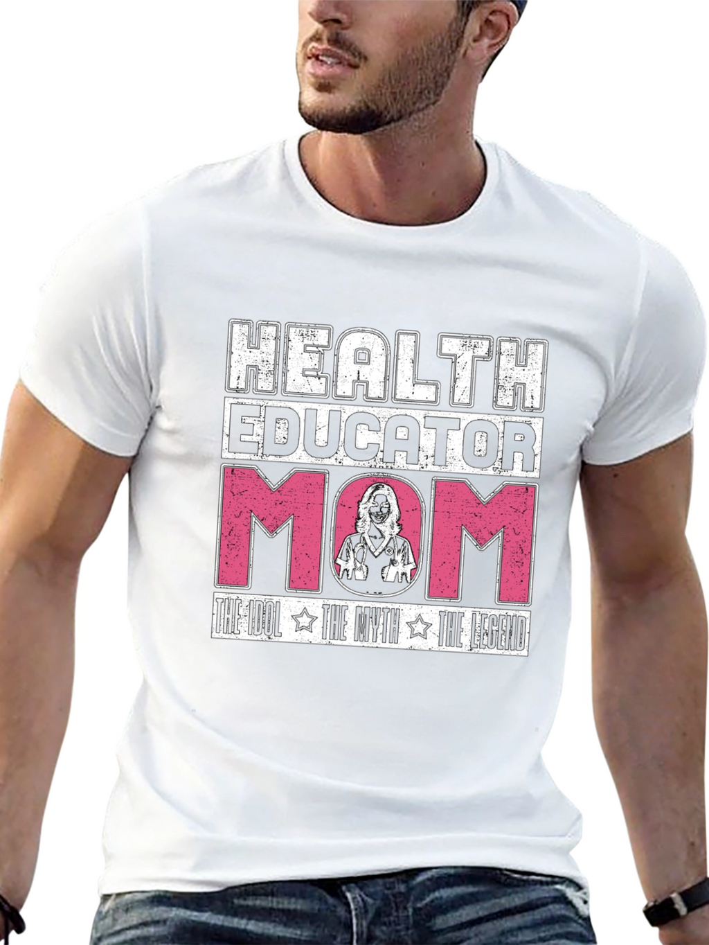 Health Educator Mom Graphic T-Shirt
