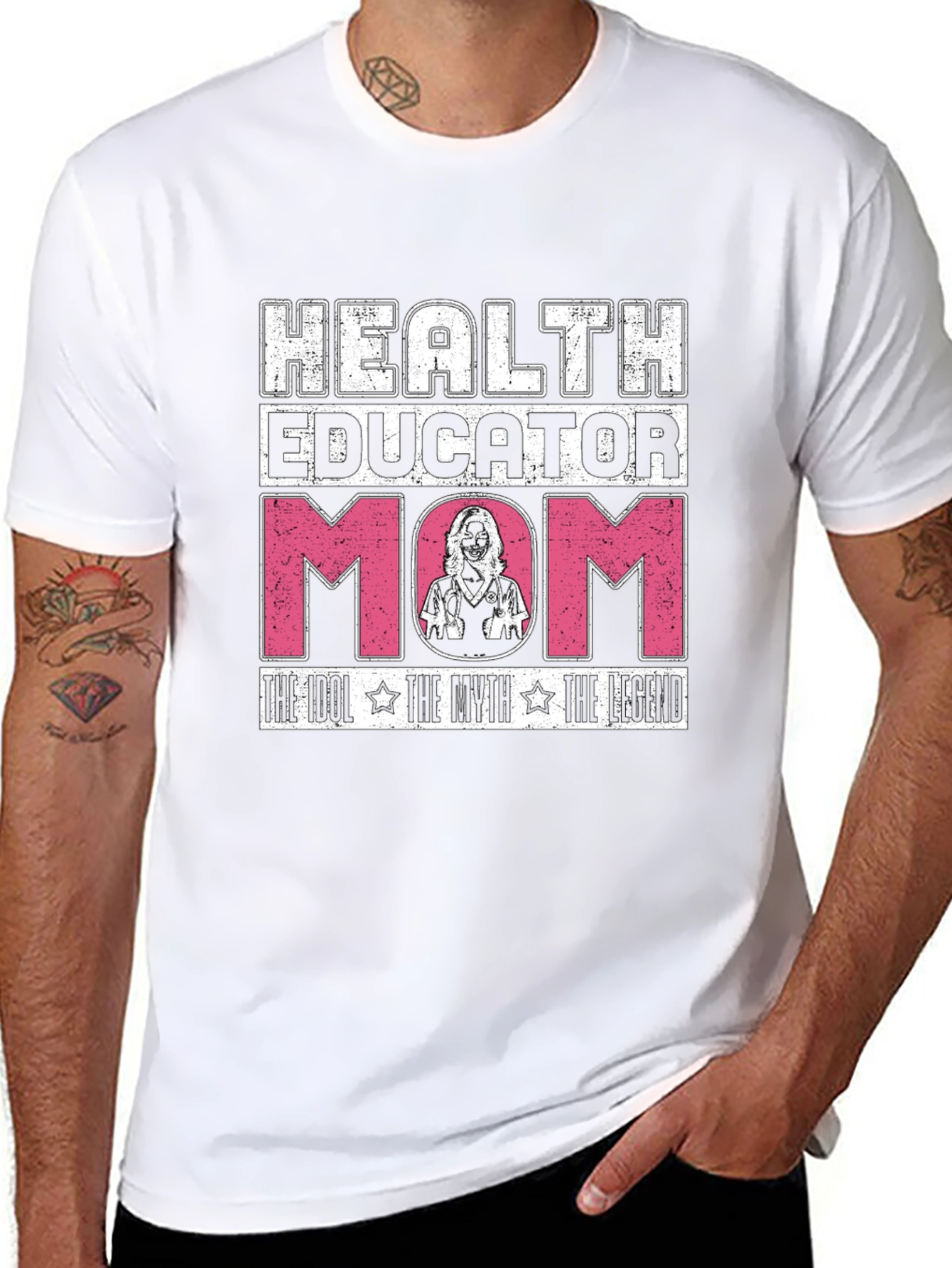 Health Educator Mom Graphic T-Shirt