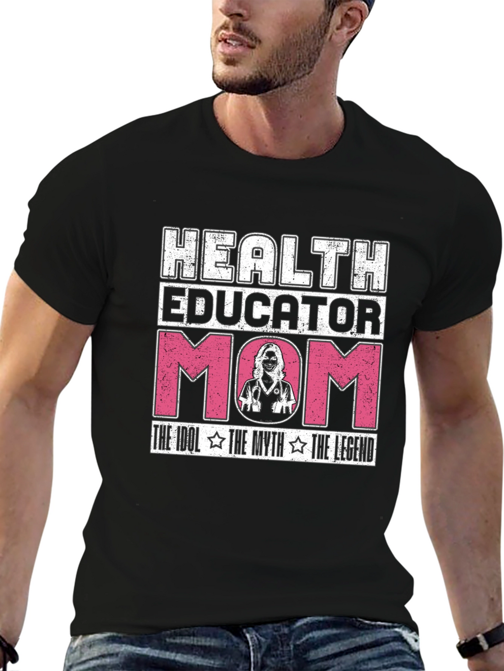 Health Educator Mom Graphic T-Shirt
