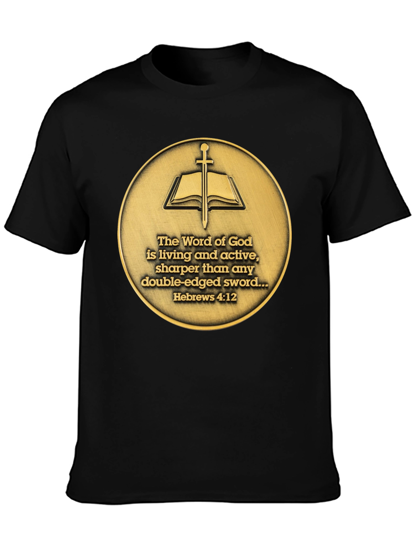 Word of God T-Shirt - Hebrews 4:12 - Religious Tee