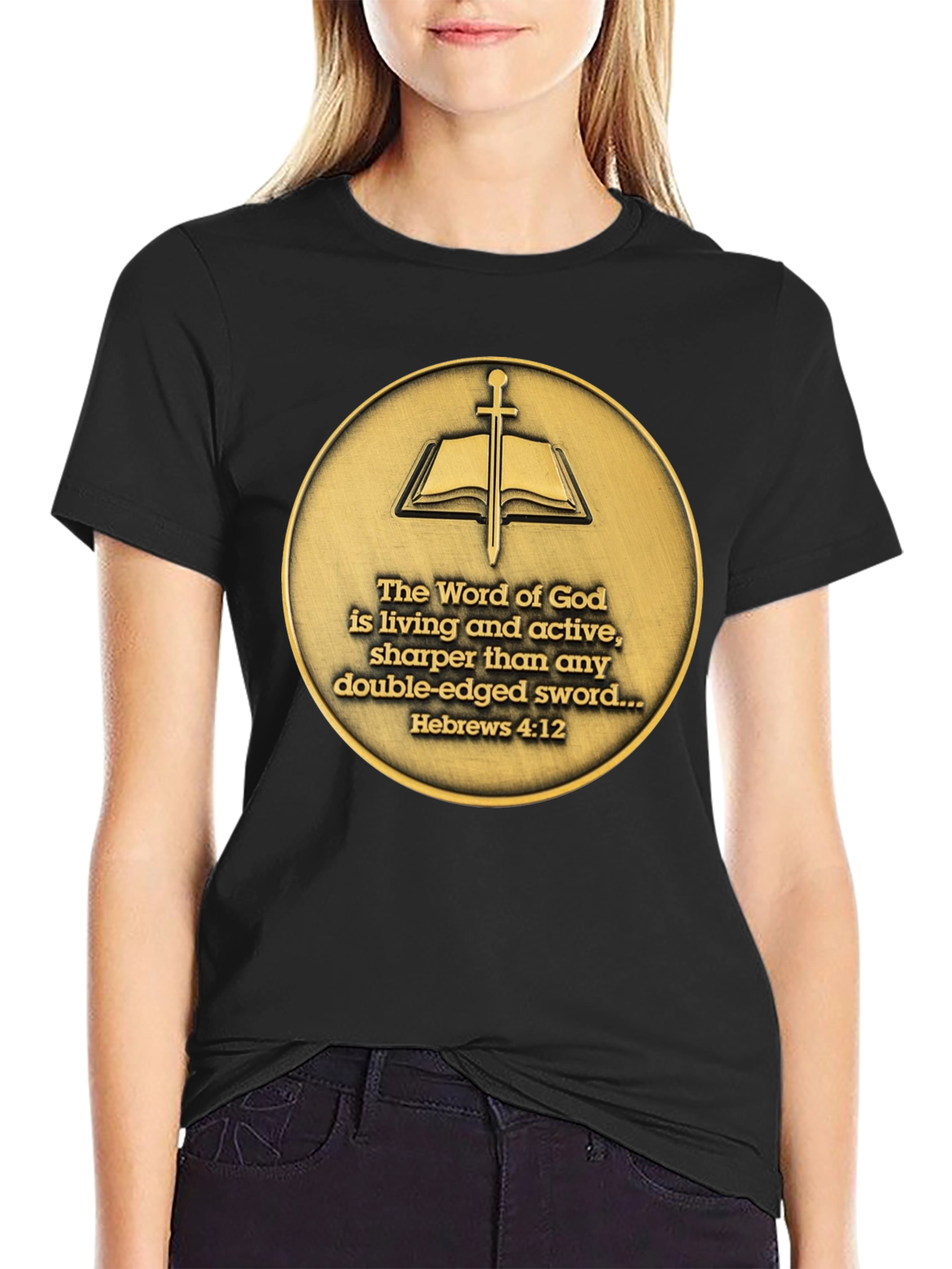 Word of God T-Shirt - Hebrews 4:12 - Religious Tee