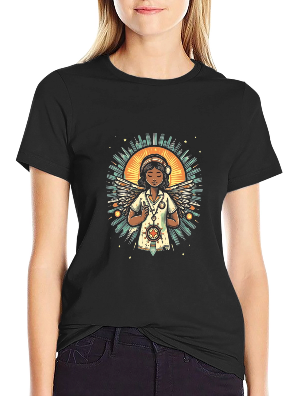 Nurse Angel Graphic Tee