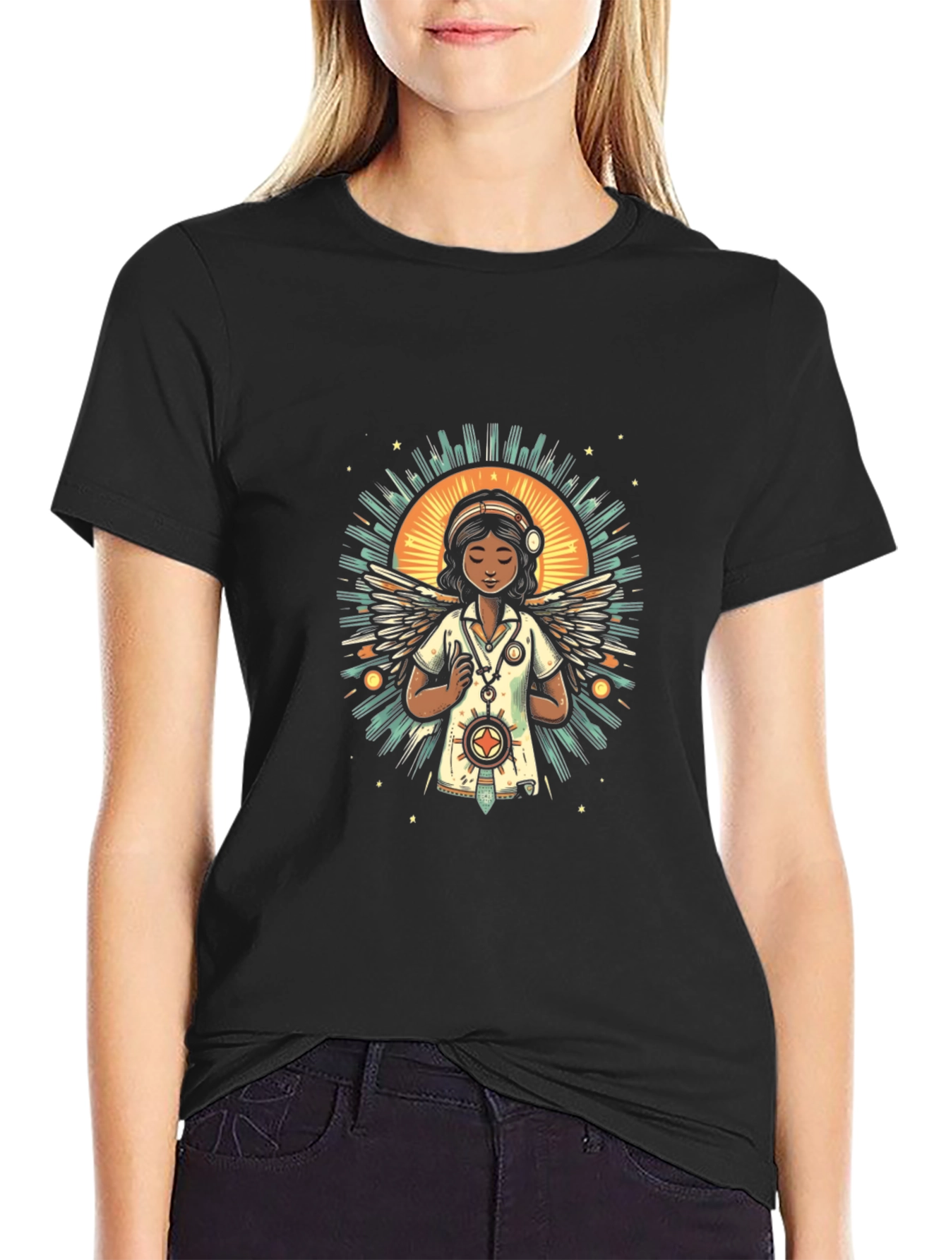 Nurse Angel Graphic Tee