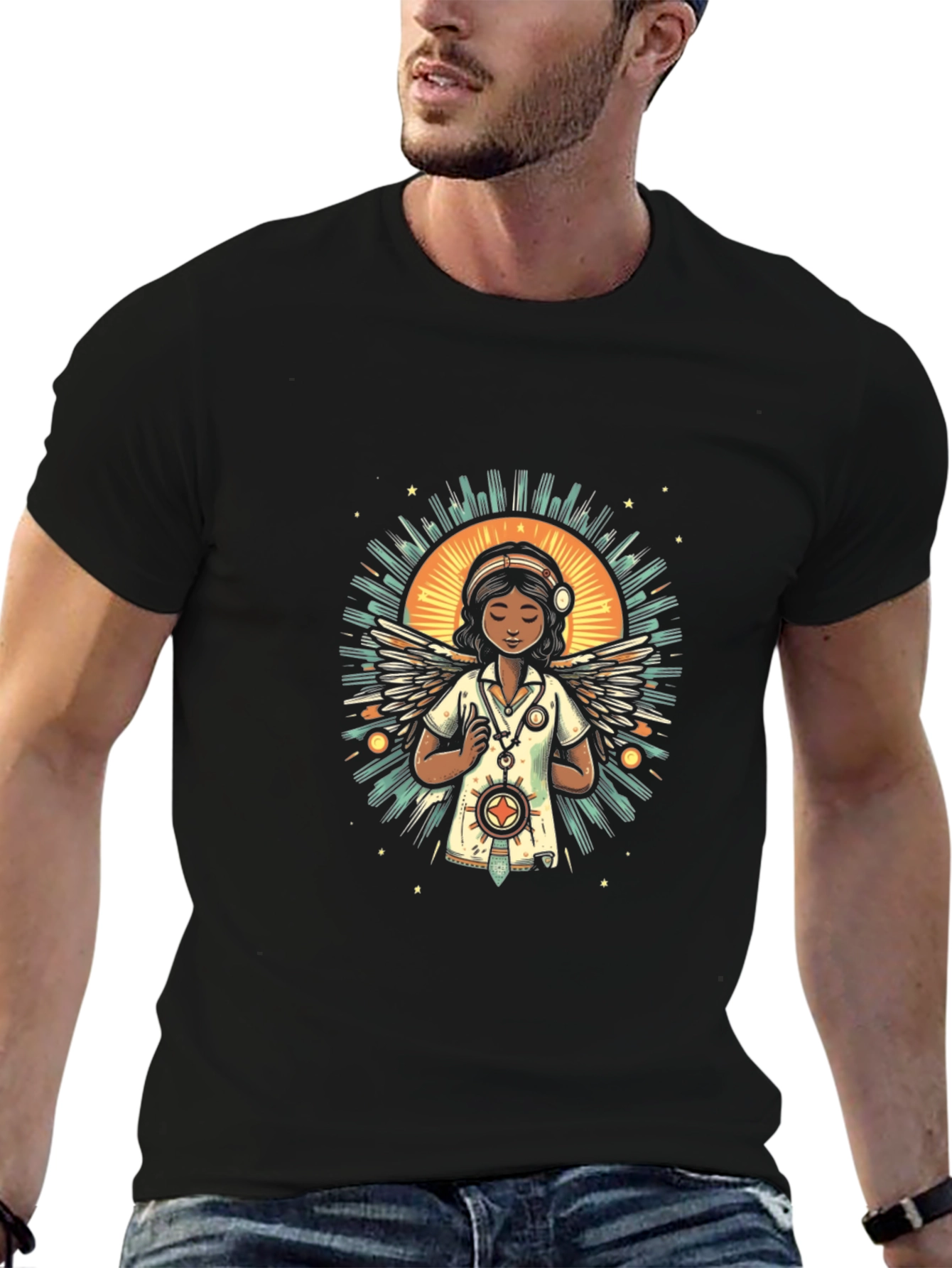 Nurse Angel Graphic Tee