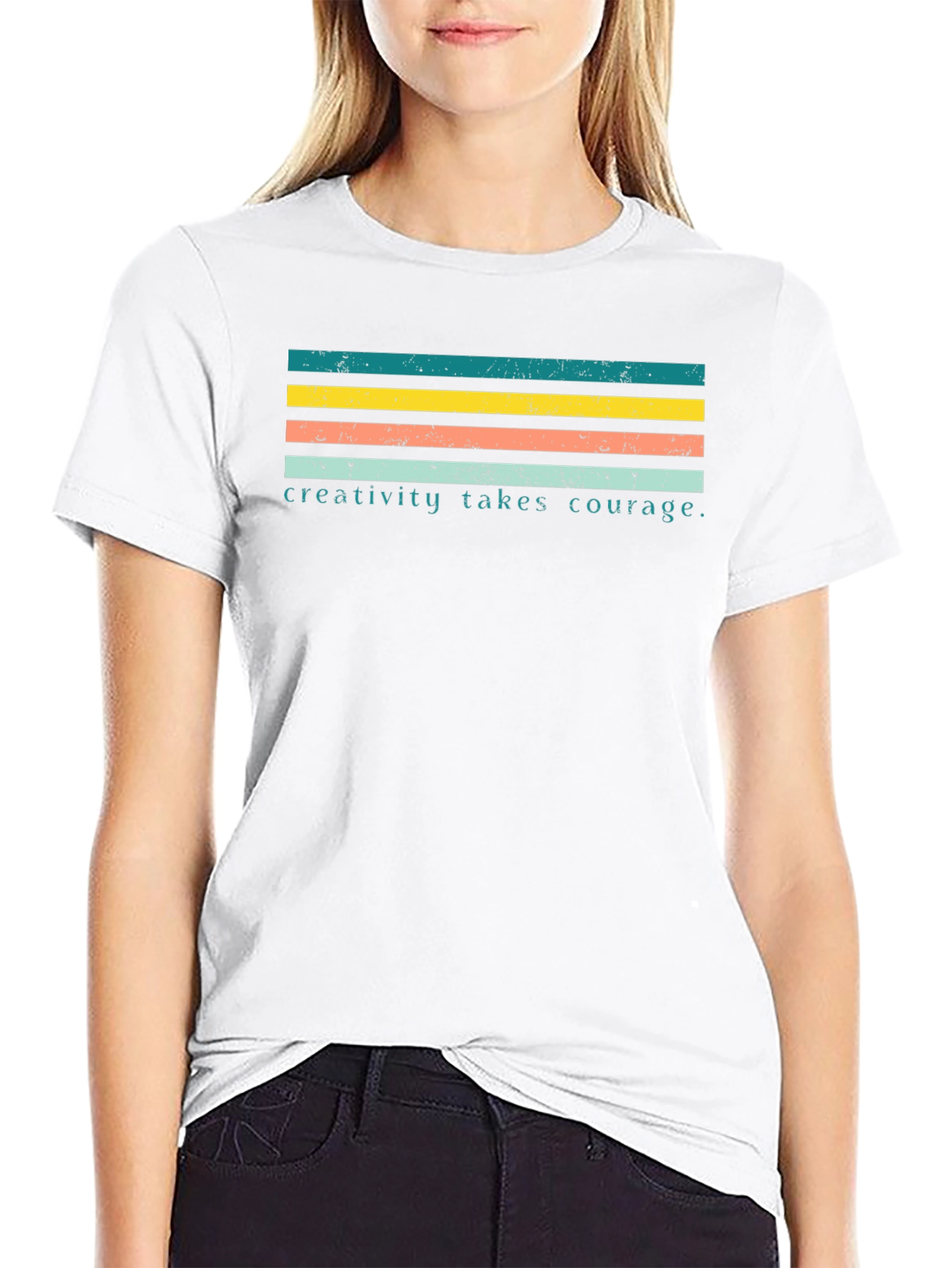 Creativity Takes Courage Graphic Tee - Black