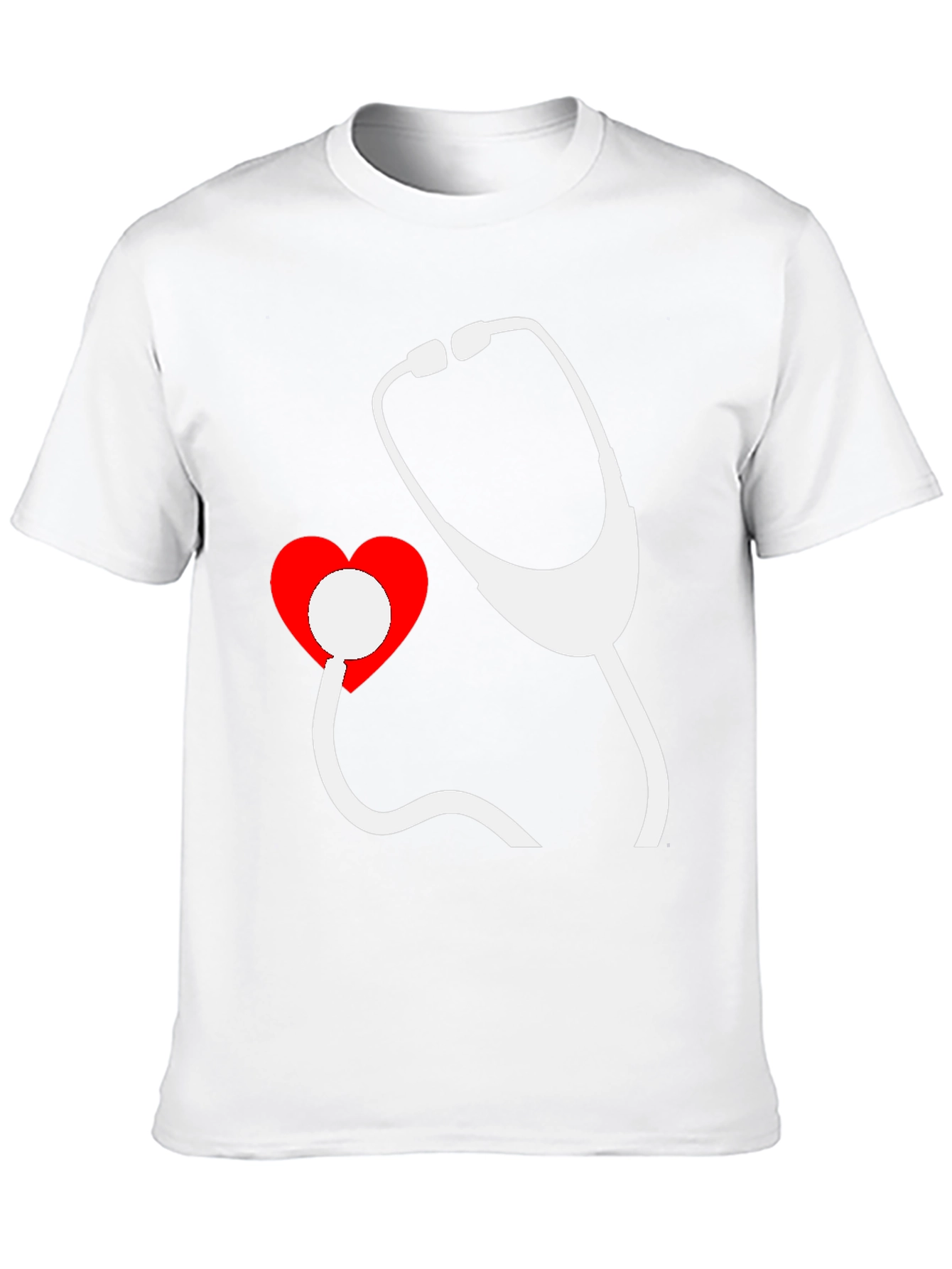 Heartbeat Stethoscope Graphic Tee - Doctor Nurse Shirt