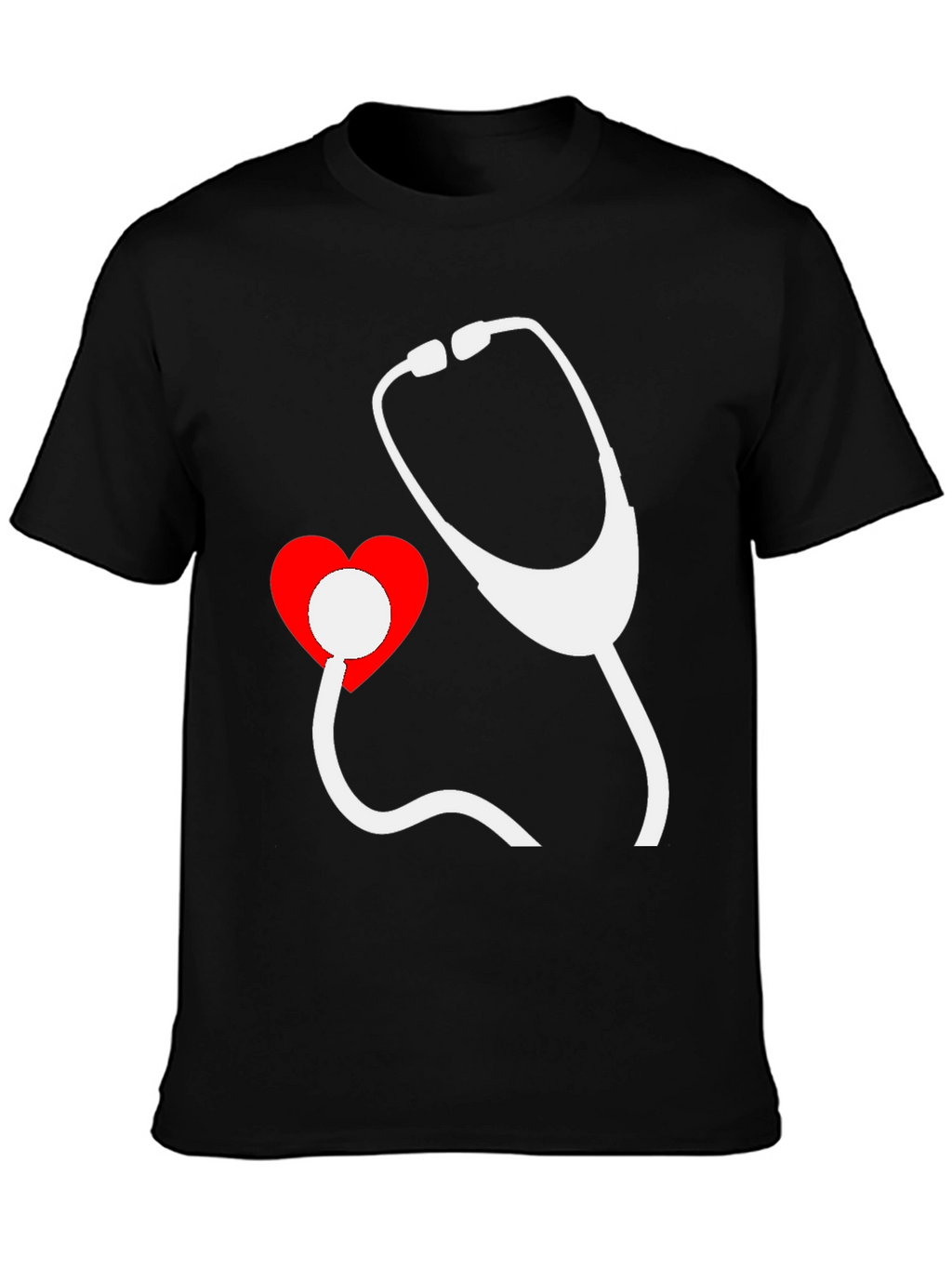 Heartbeat Stethoscope Graphic Tee - Doctor Nurse Shirt