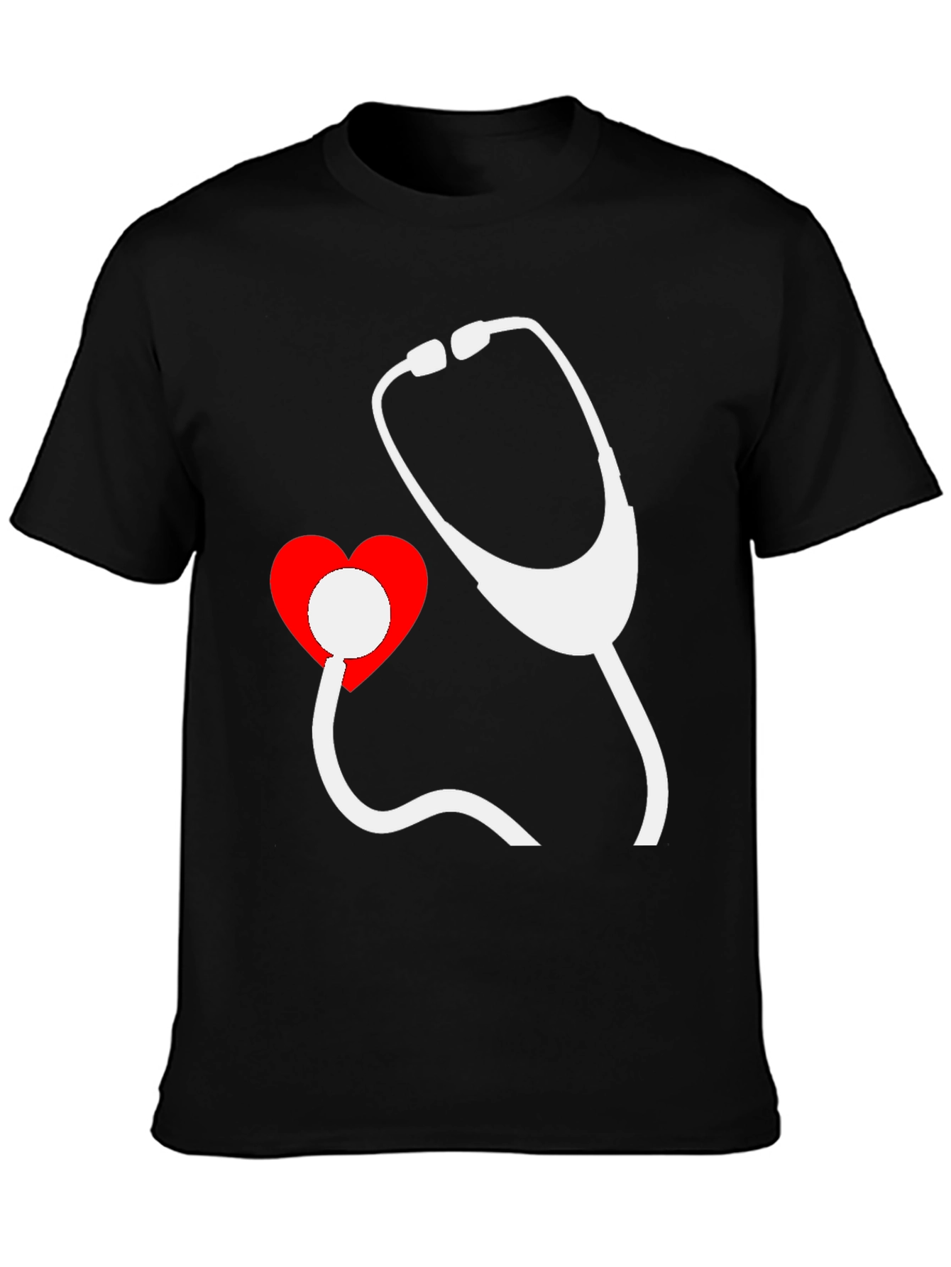 Heartbeat Stethoscope Graphic Tee - Doctor Nurse Shirt