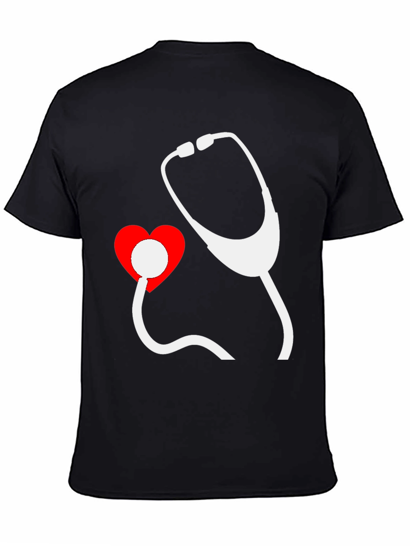 Heartbeat Stethoscope Graphic Tee - Doctor Nurse Shirt