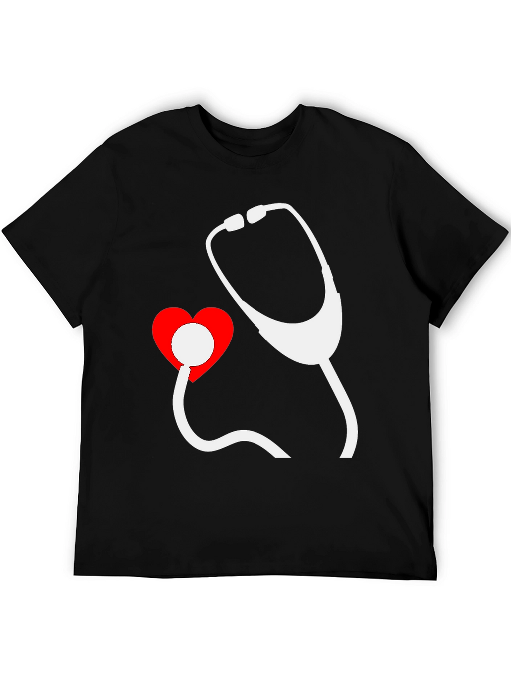 Heartbeat Stethoscope Graphic Tee - Doctor Nurse Shirt
