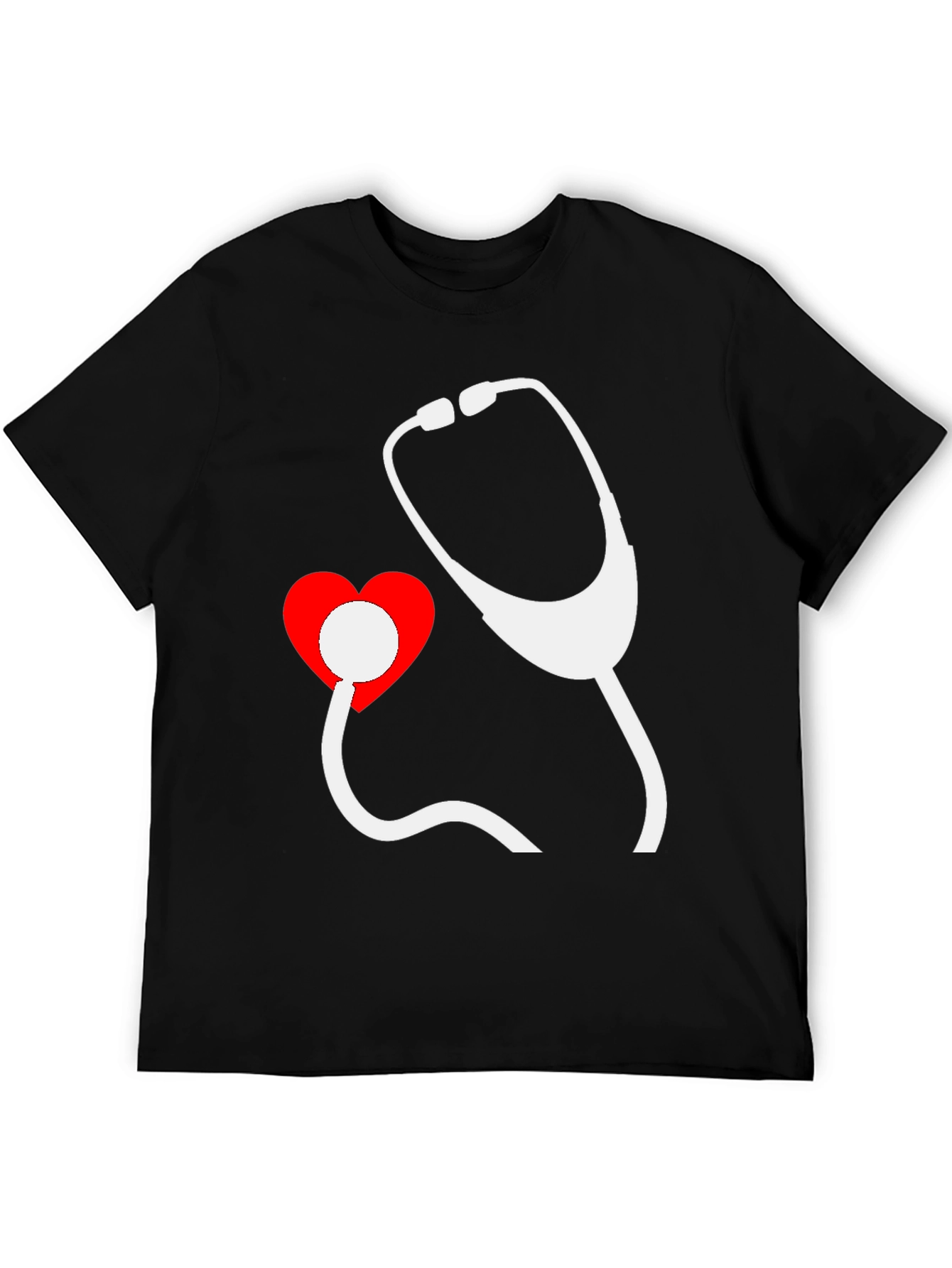 Heartbeat Stethoscope Graphic Tee - Doctor Nurse Shirt