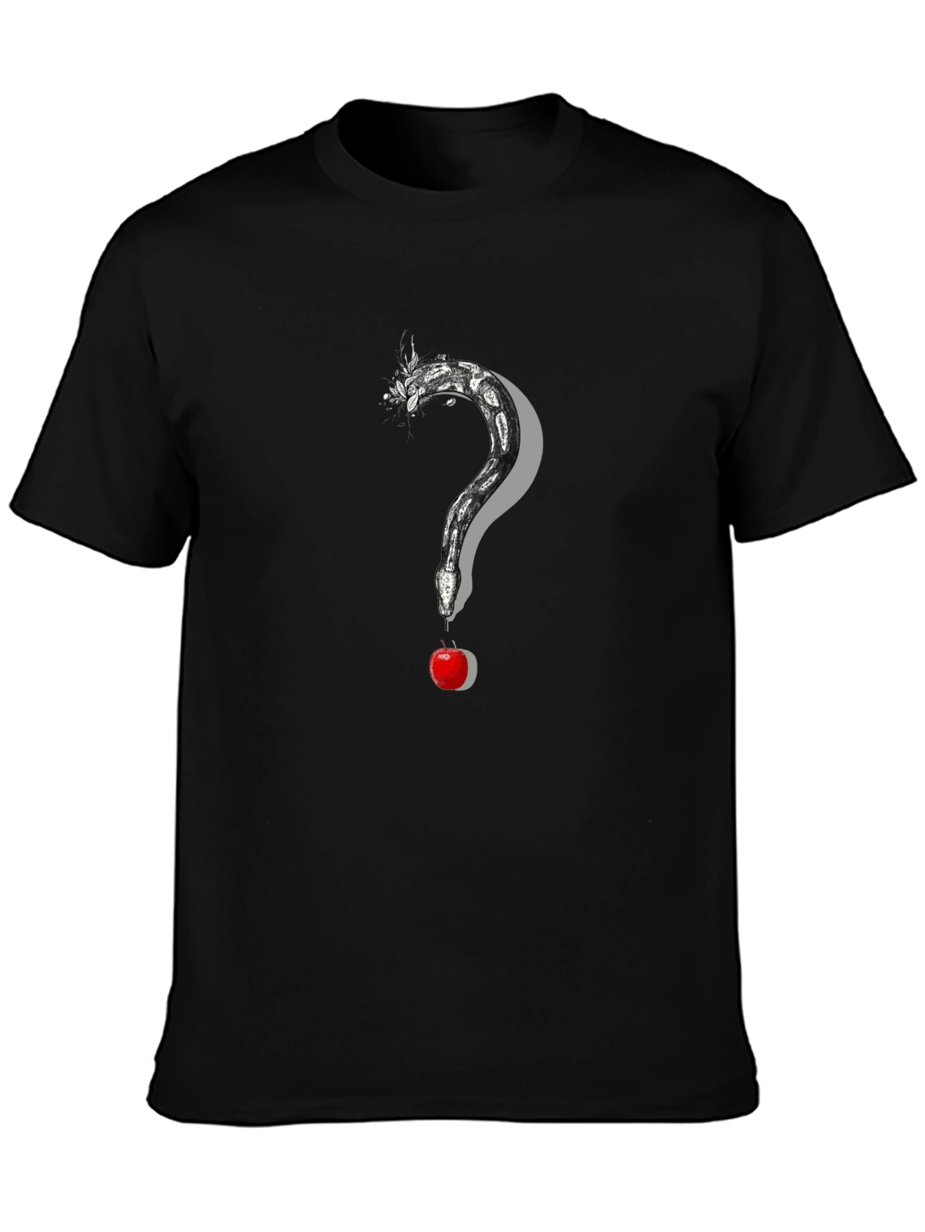 Snake and Apple Graphic Print Tee