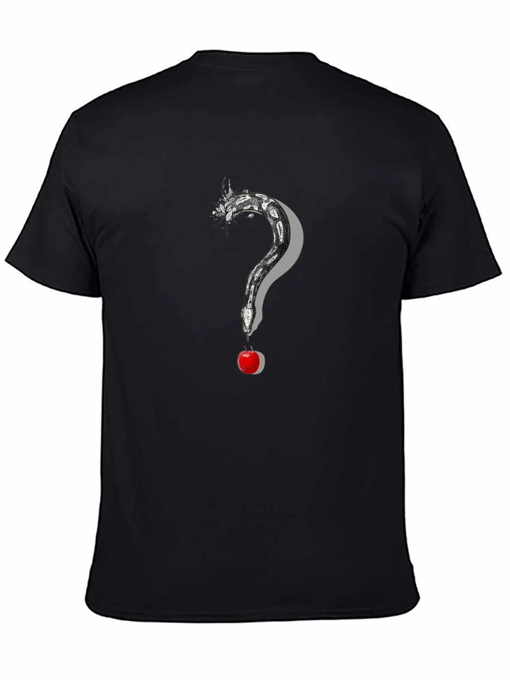Snake and Apple Graphic Print Tee