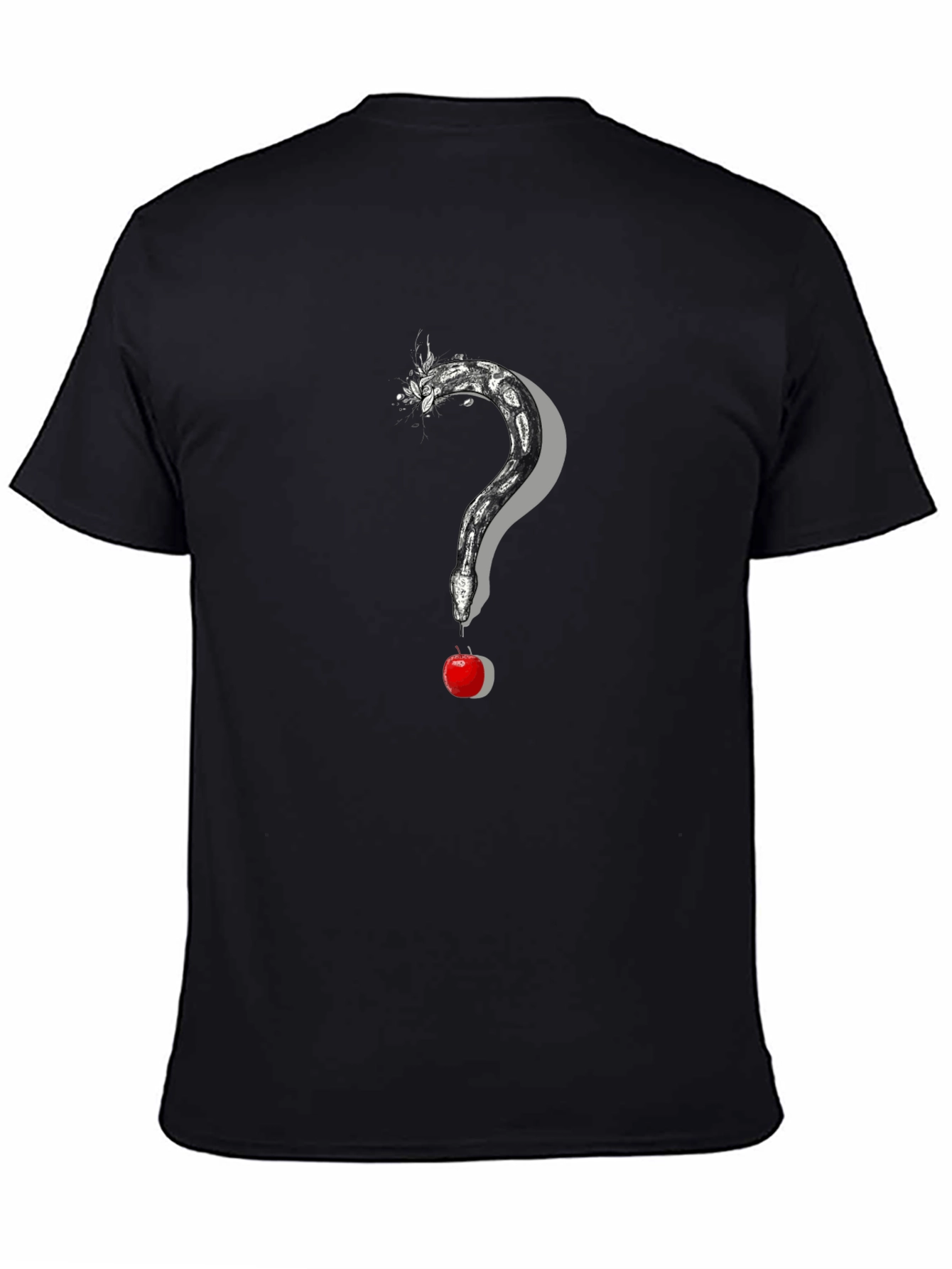 Snake and Apple Graphic Print Tee