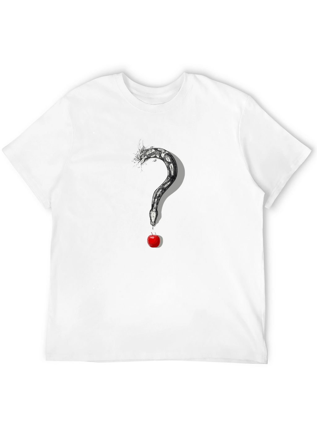 Snake and Apple Graphic Print Tee
