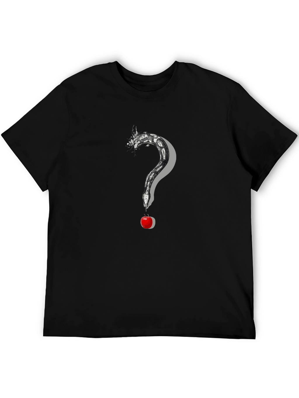 Snake and Apple Graphic Print Tee