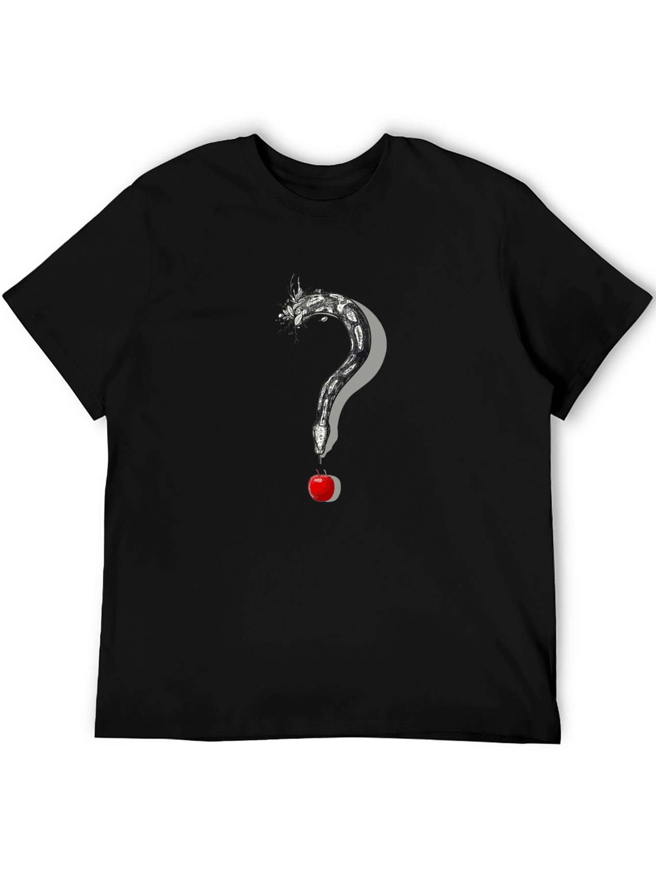 Snake and Apple Graphic Print Tee