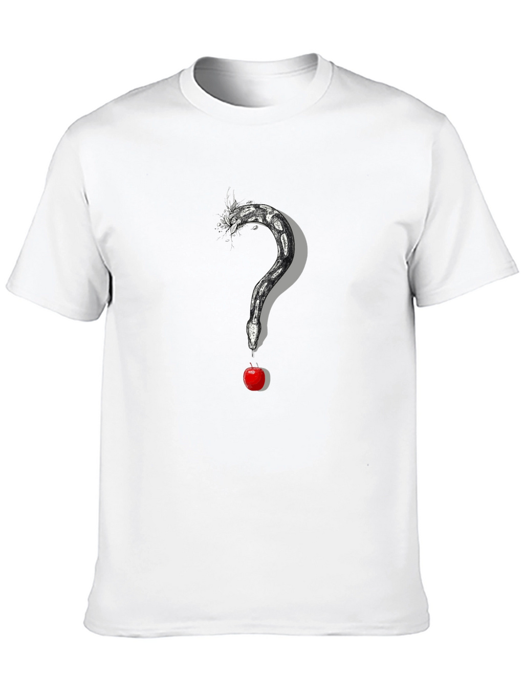 Snake and Apple Graphic Print Tee
