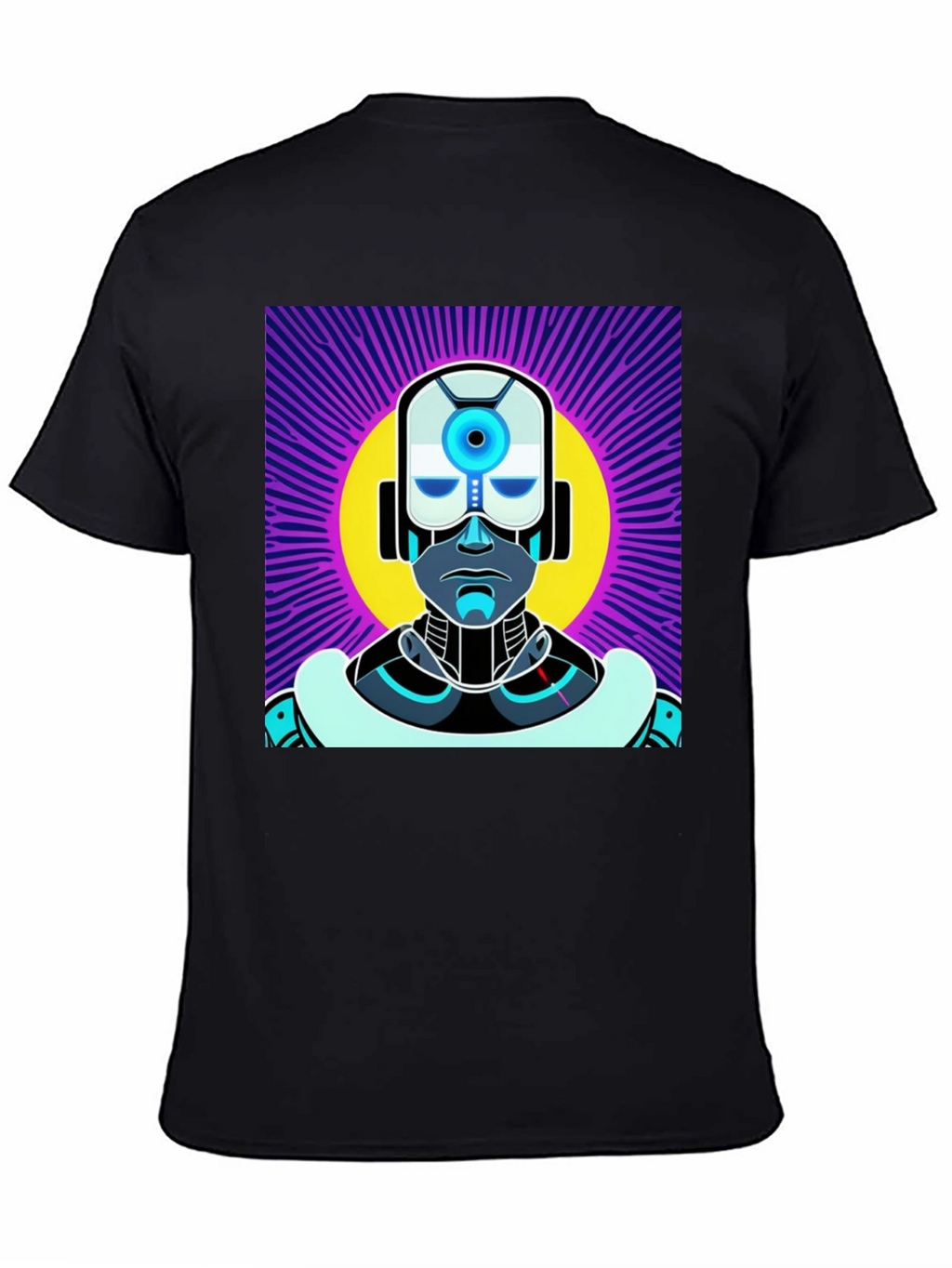 Retro Robot Graphic Tee - Sci-Fi Style