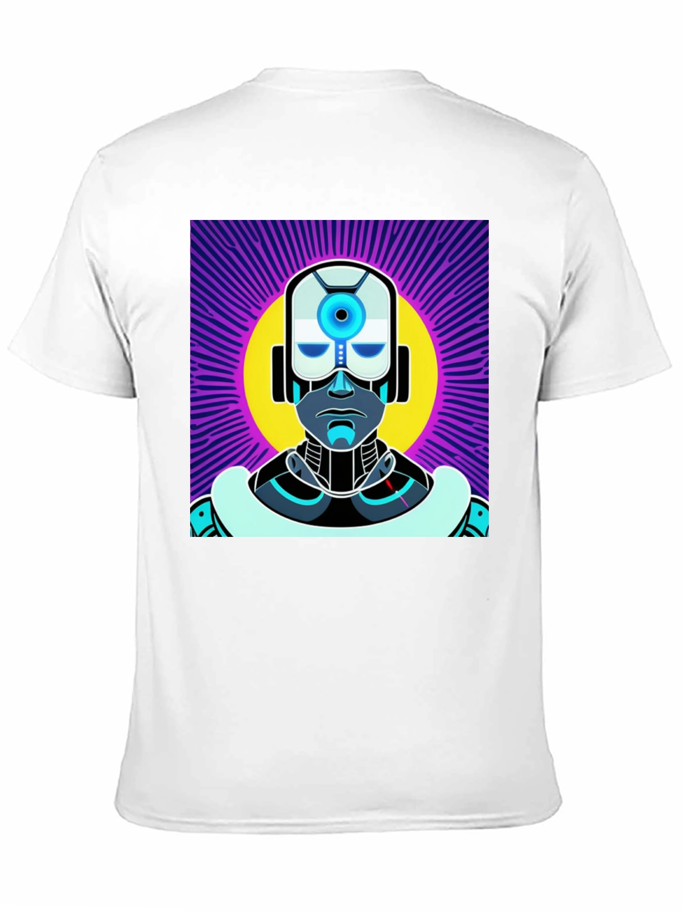 Retro Robot Graphic Tee - Sci-Fi Style