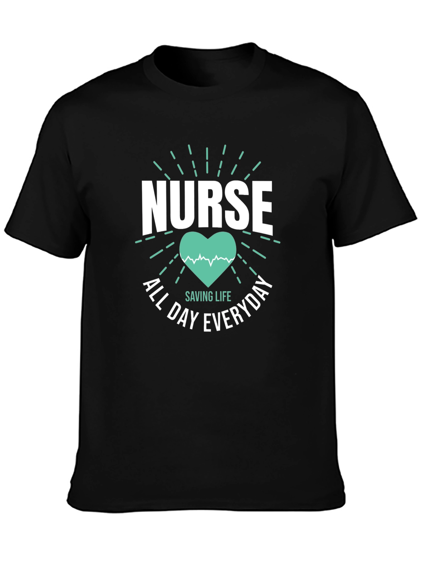 Nurse All Day Everyday Graphic T-Shirt
