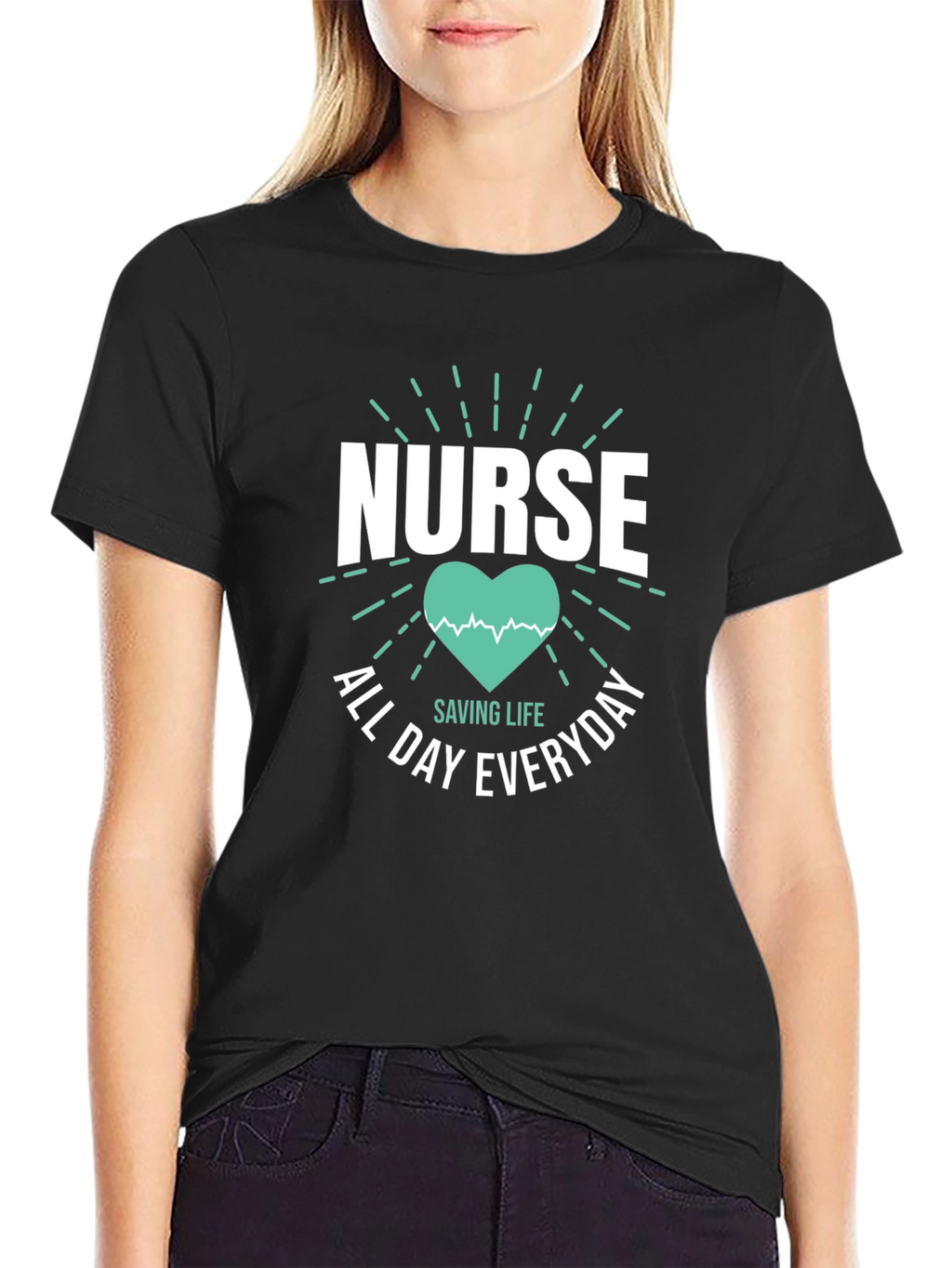 Nurse All Day Everyday Graphic T-Shirt