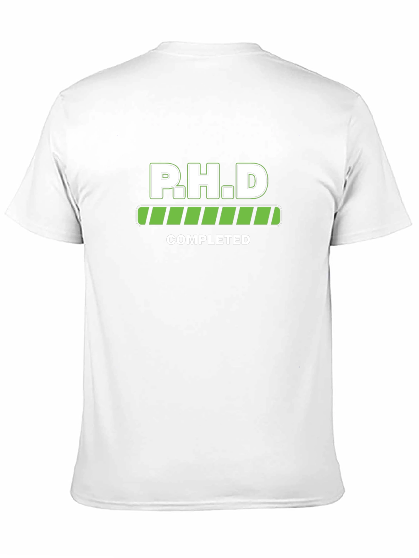 PHD Completed Black T-Shirt Graduation Gift