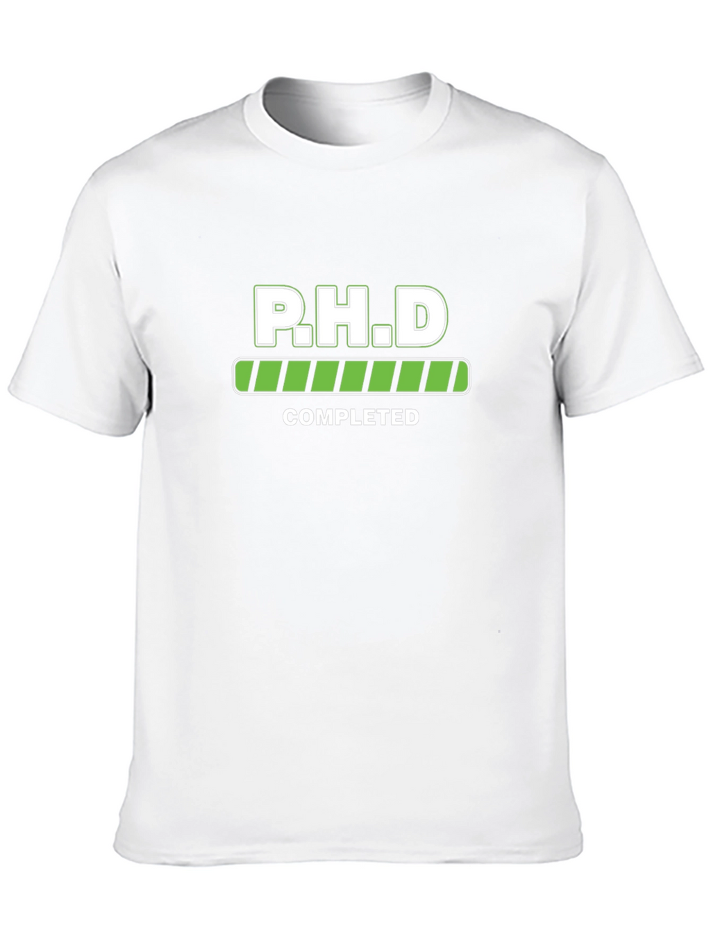 PHD Completed Black T-Shirt Graduation Gift