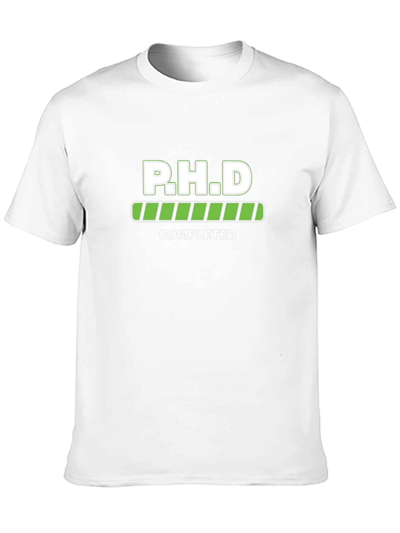 PHD Completed Black T-Shirt Graduation Gift