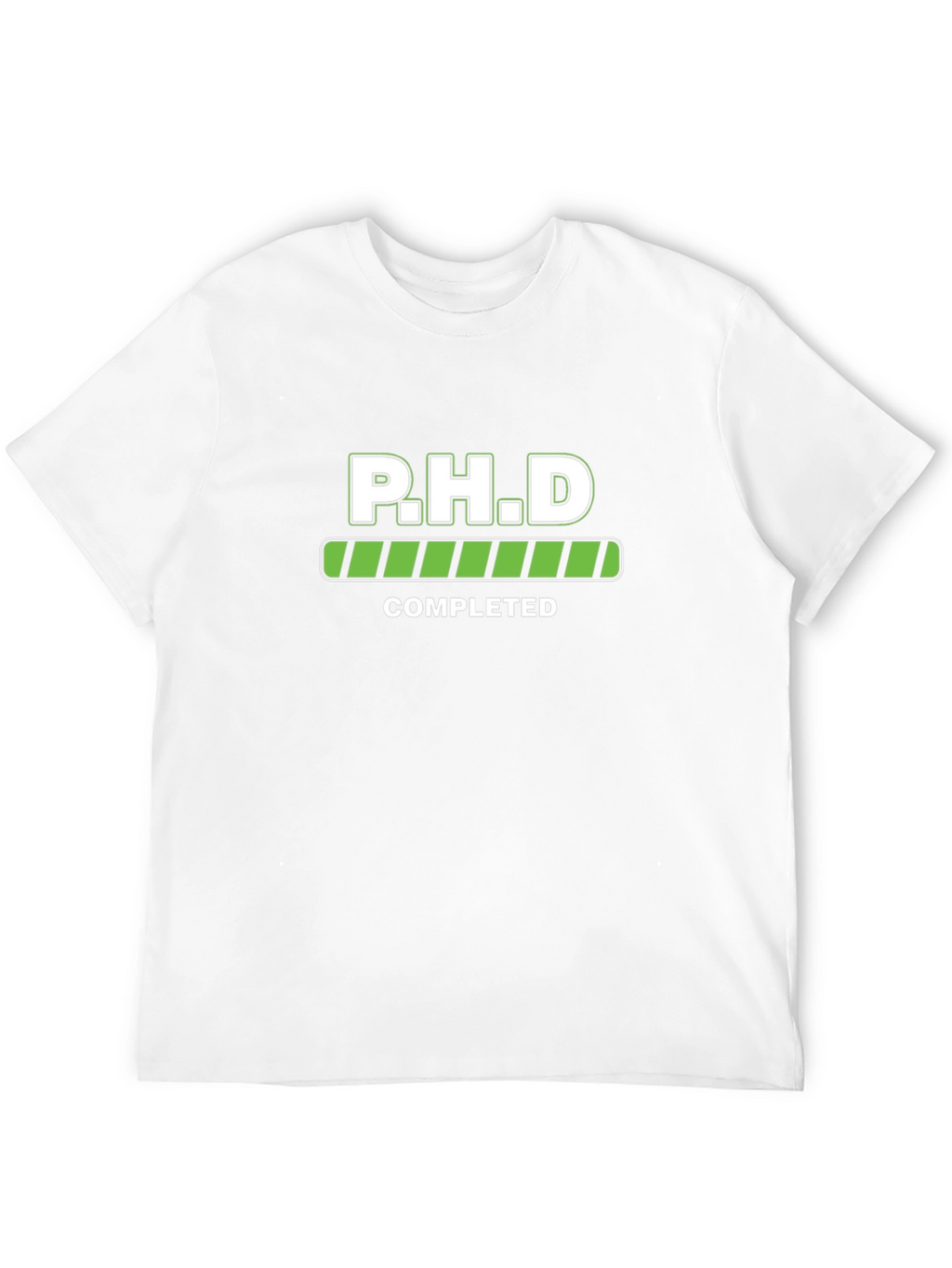 PHD Completed Black T-Shirt Graduation Gift