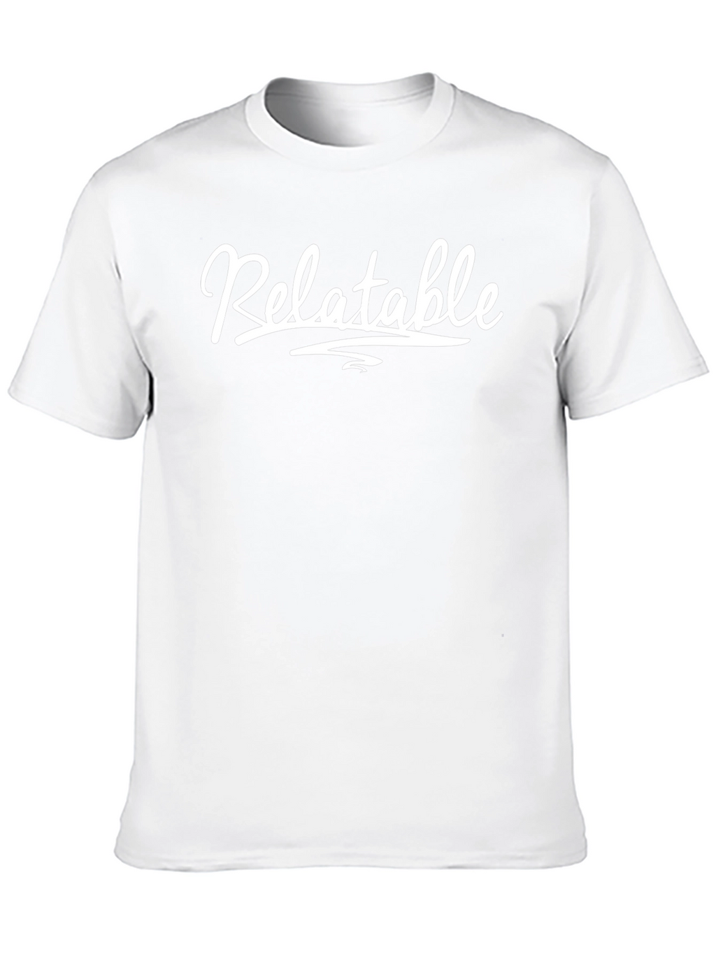 Relatable Graphic Tee - Black Cotton Blend T-Shirt