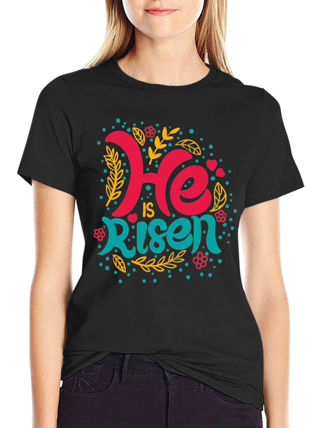 He is Risen Graphic Tee - Easter Celebration Shirt