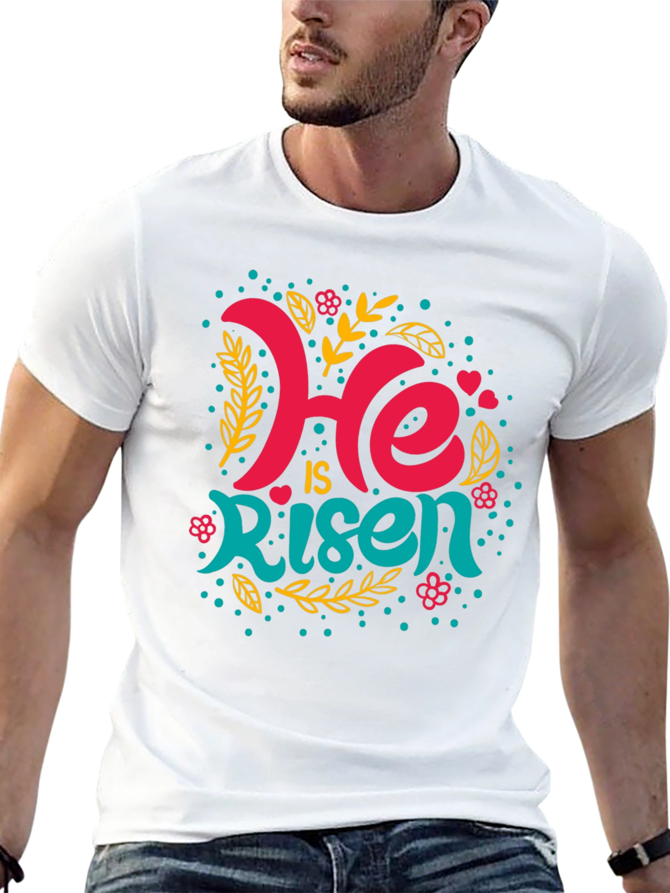 He is Risen Graphic Tee - Easter Celebration Shirt