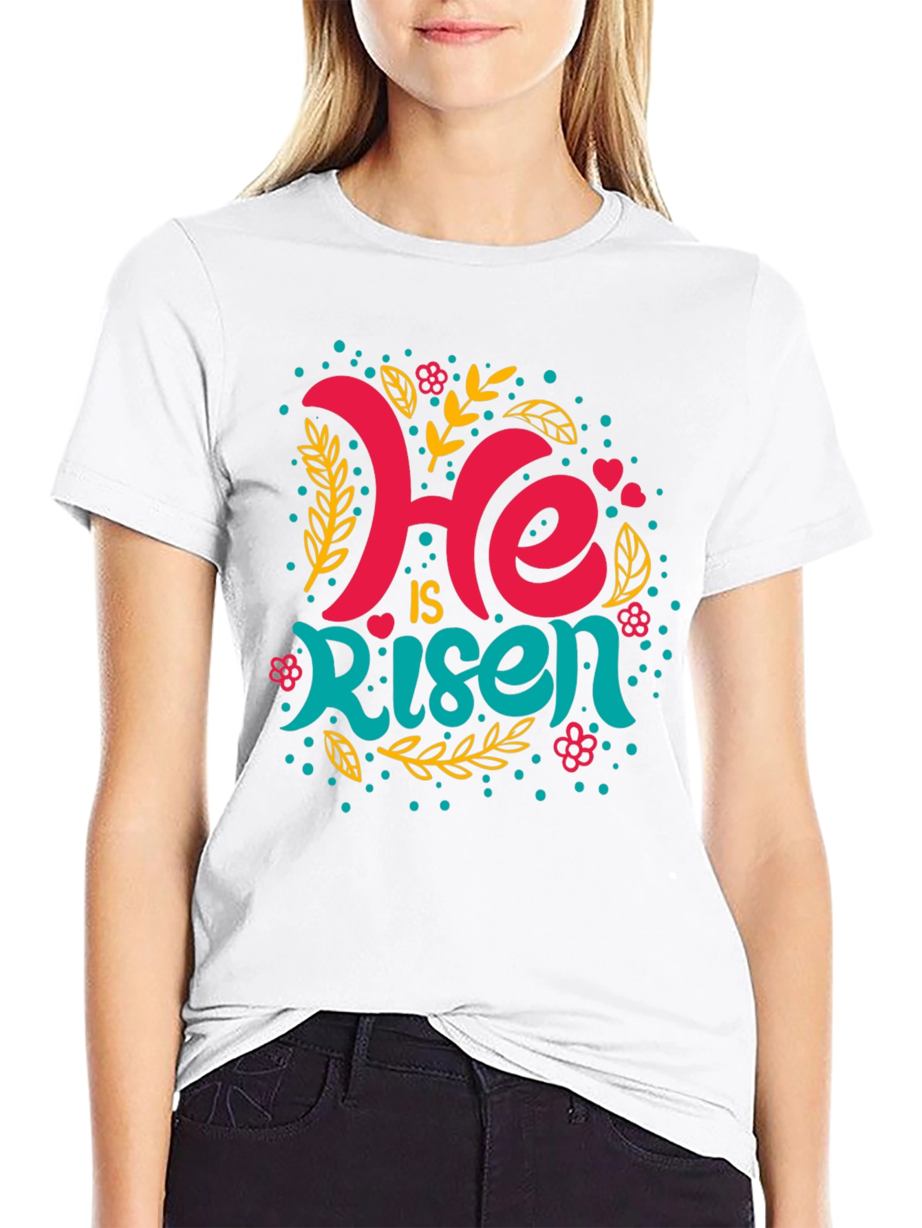 He is Risen Graphic Tee - Easter Celebration Shirt