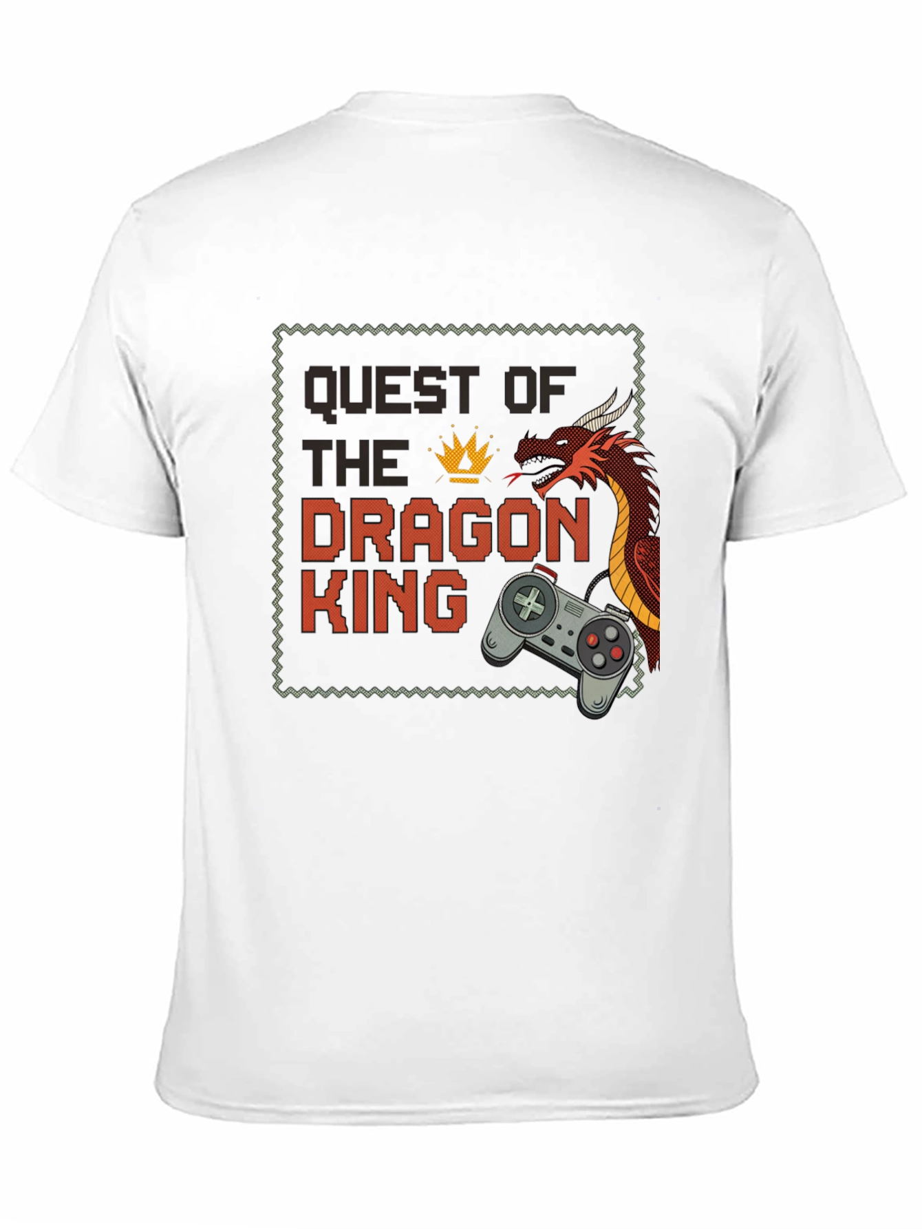 Quest of the Dragon King Black T-Shirt - Gamer Style