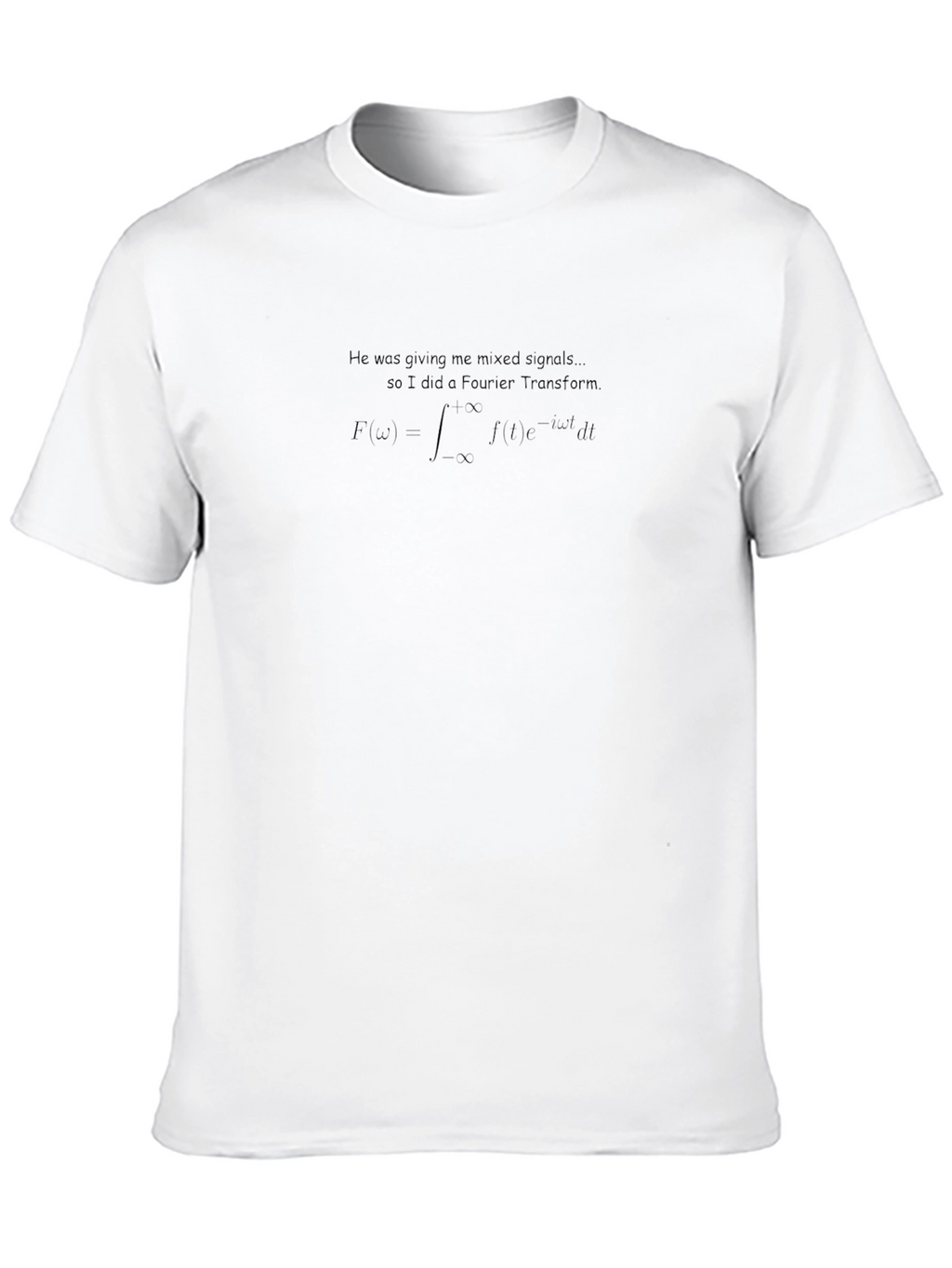 Mixed Signals Fourier Transform Black T-Shirt