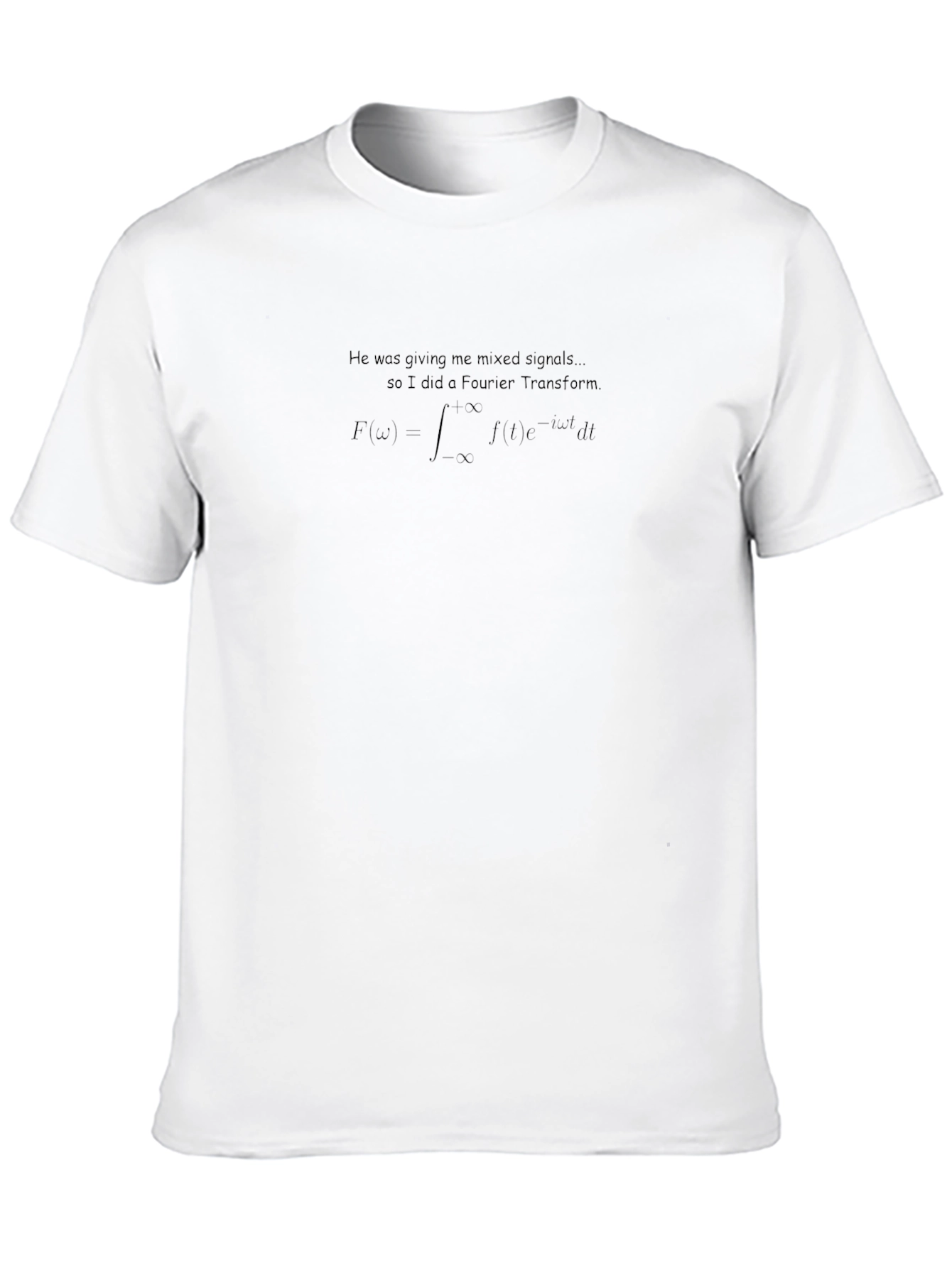 Mixed Signals Fourier Transform Black T-Shirt