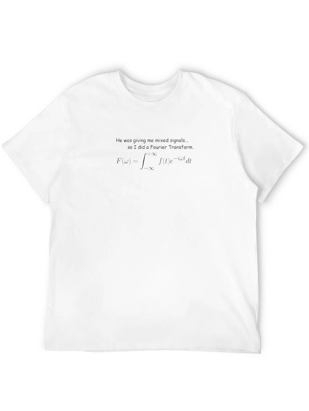 Mixed Signals Fourier Transform Black T-Shirt